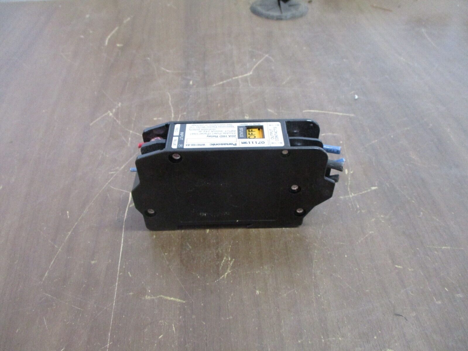 Panasonic HID Relay WR6166-84 20A Double Pole Panel Use Input: 350mA 24VDC Used