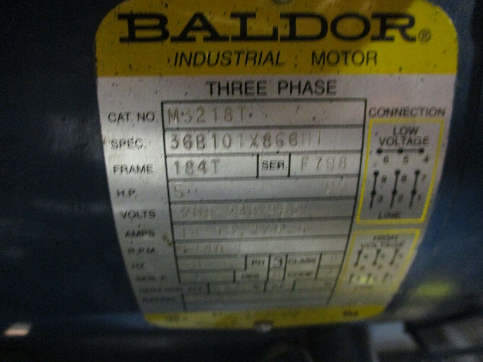 Allied Chemetron DAPOL5-1201 2-Stage Compressor 61-21-980849 5HP 460V 3Ph 60Hz