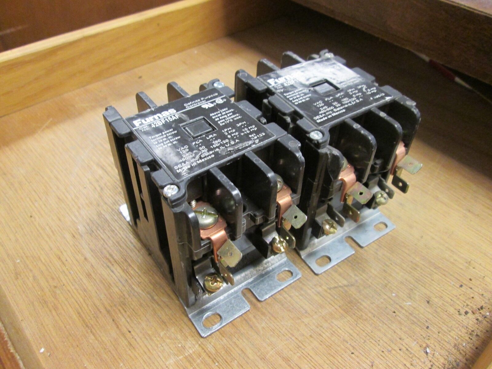 Furnas Contactor 42BF15AF 120V Coil *Lot of 2* Used