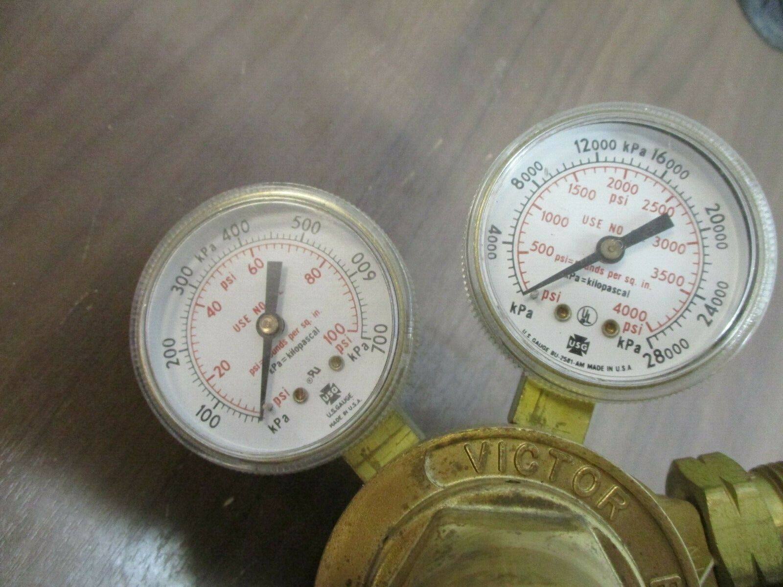 Victor Inert Gas Regulator VTS 250C 3000 PSIG Used