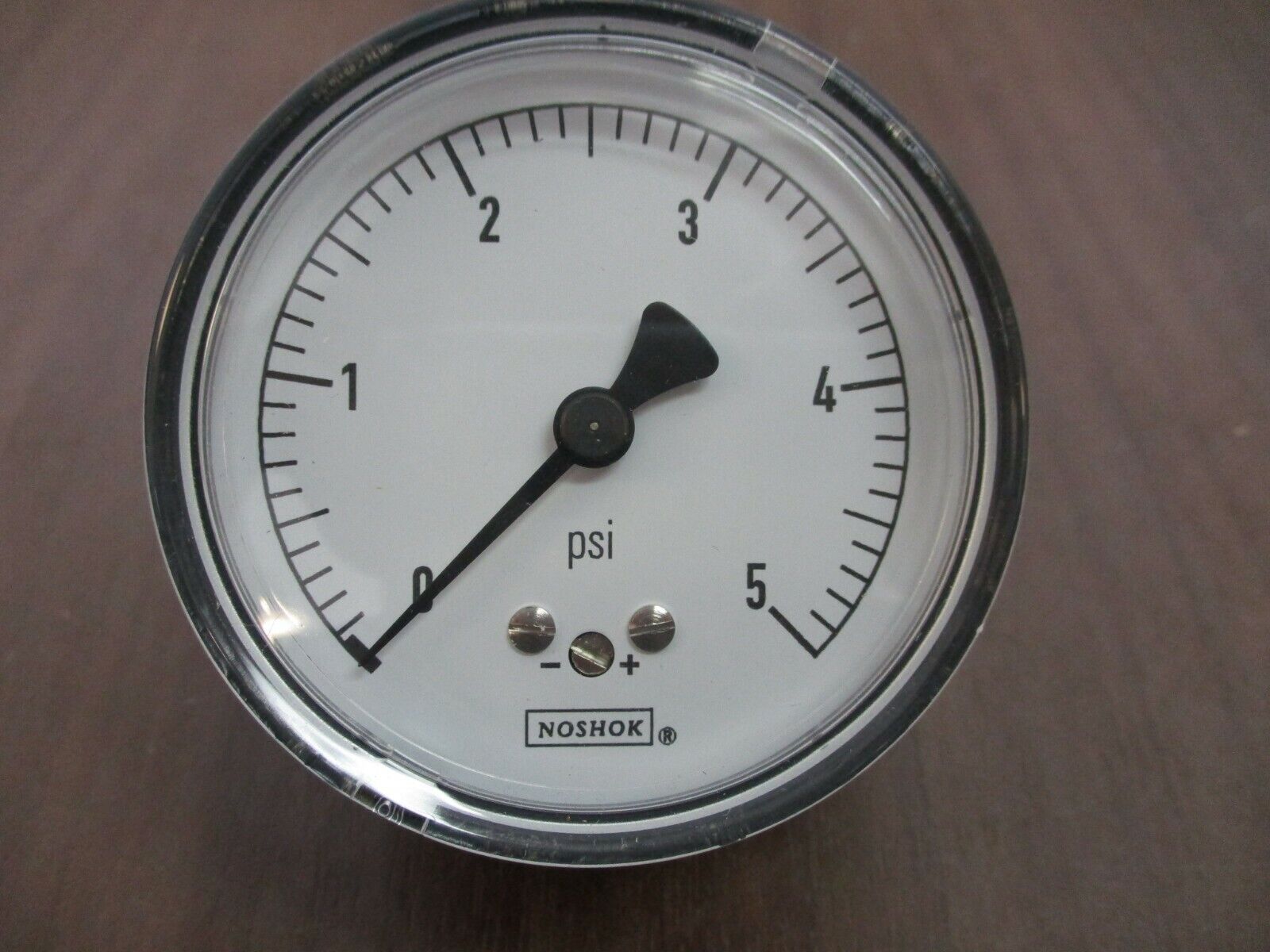 Noshok 2.5" Diaphragm Gauge 25-210-5-PSI 1/4" NPT Back Conn. New Surplus