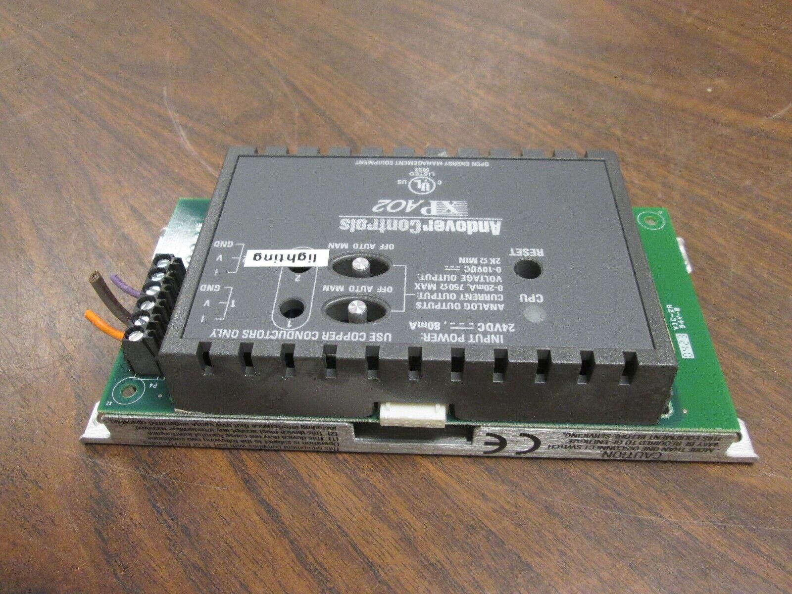 Andover Controls Analog Output Module XPA02 24VDC 80mA Used