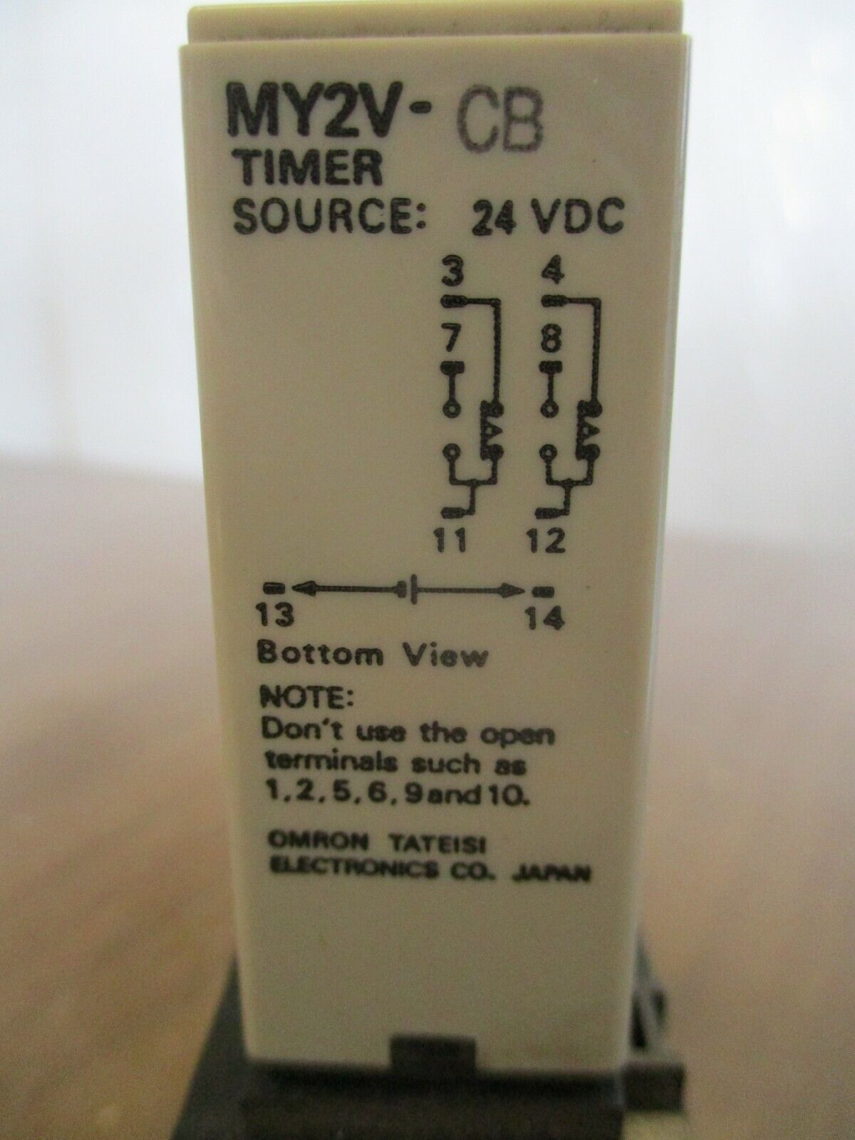 Omron Timer MY2V-CB 24VDC 10sec Used
