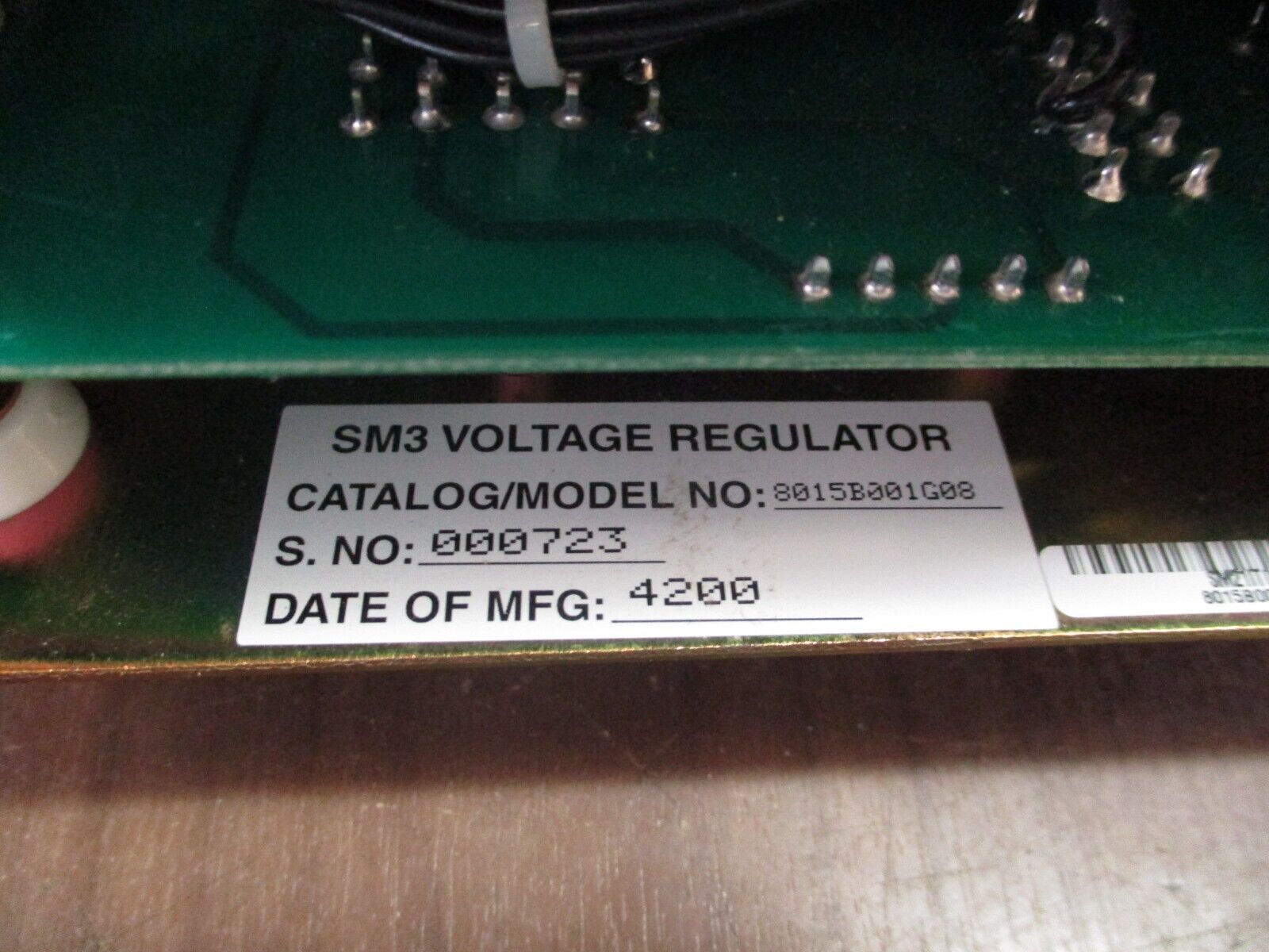 GE Step Voltage Regulator SM-3 AC Input Mod: SHPT-0001 Used