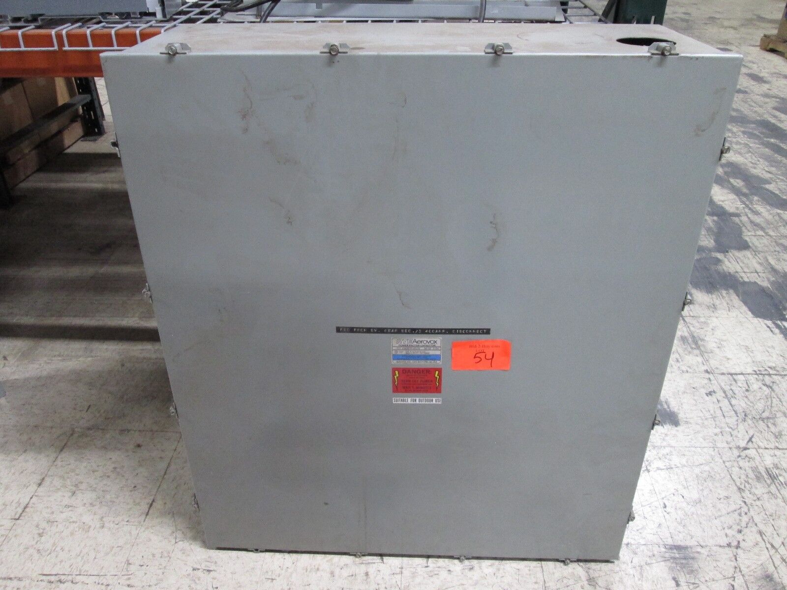 Aerovox Power Factor Capacitor C76Z4822Y 225 KVAR 480V 3Ph Used