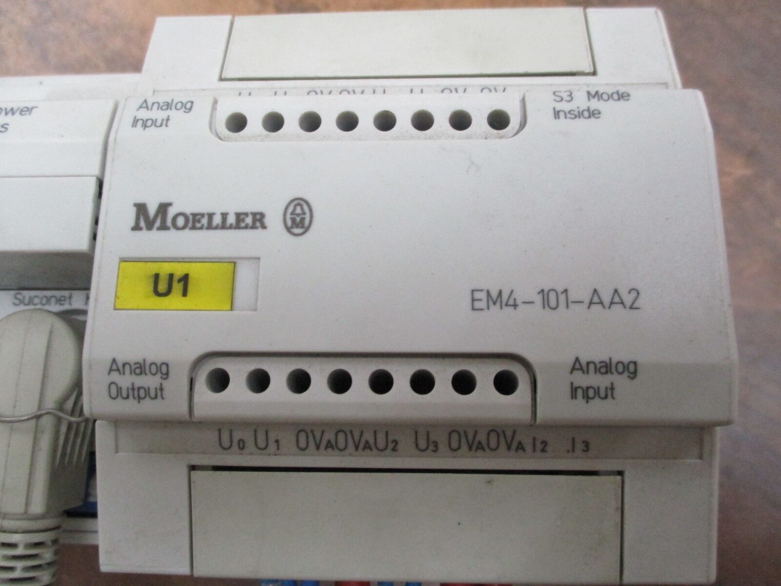 Moeller Analog I/O Module EM4-101-AA2 Power Supply: 24VDC 0.15A Used