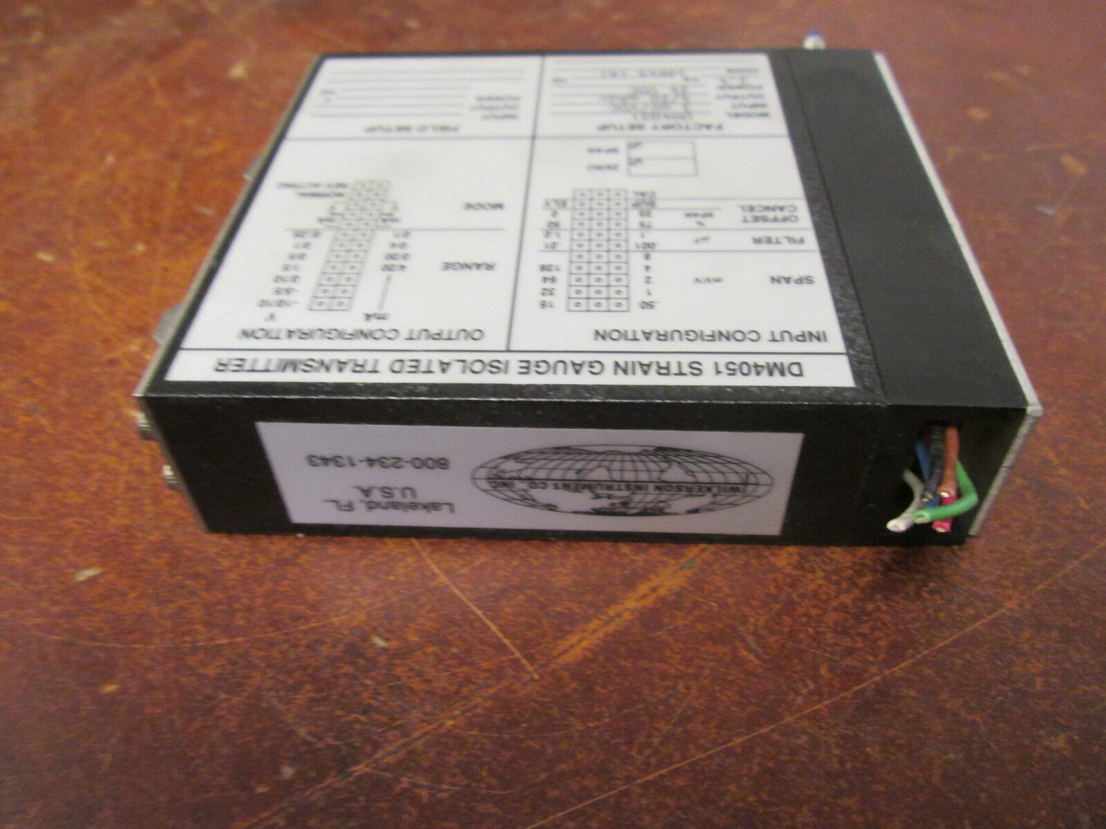 Wilkerson Strain Gauge Isolated Transmitter DM4051 Input:3mV/VDC Output:4/20mADC