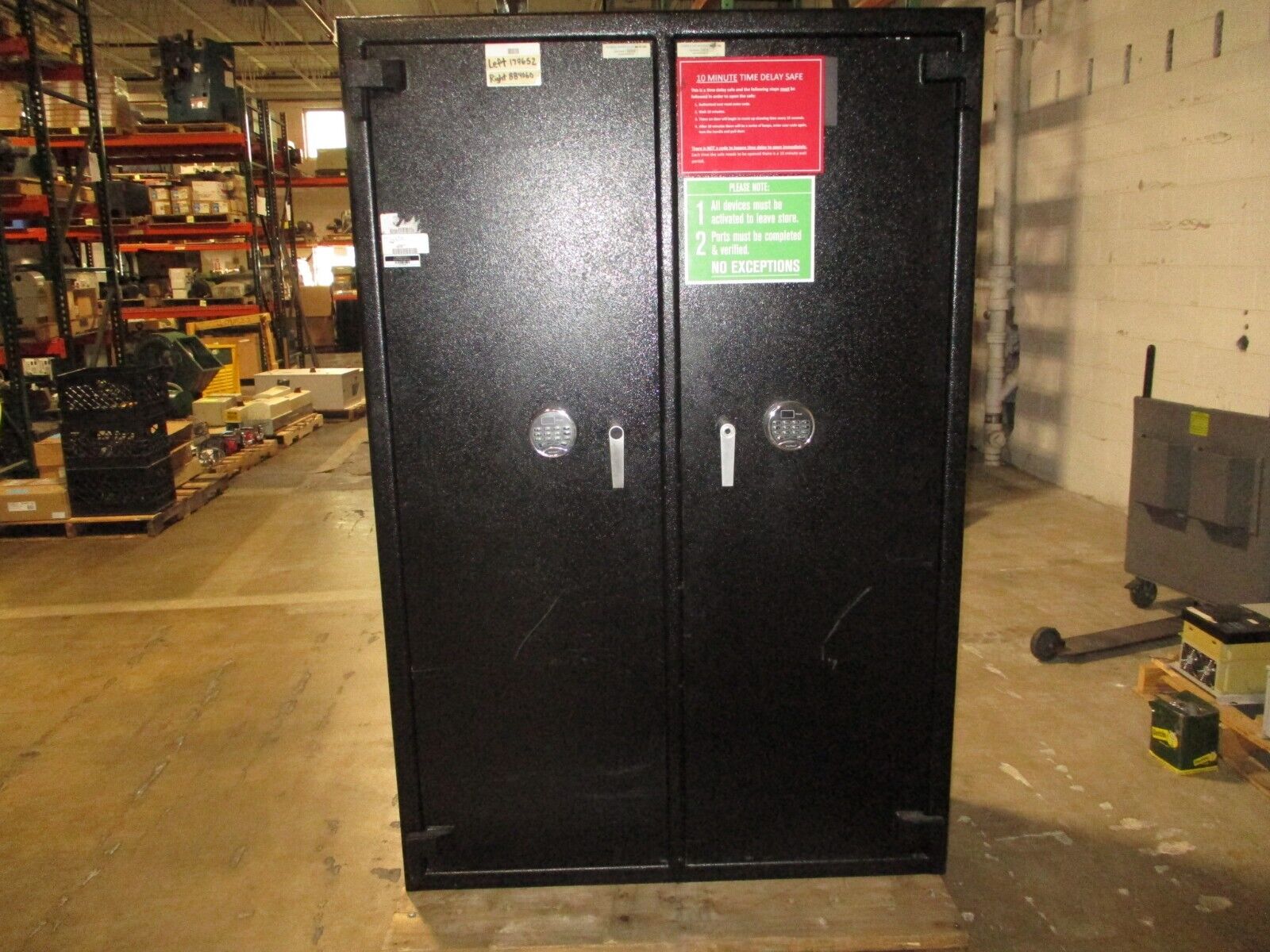 Blue Dot Safes Two-Door Safe Size: 72" x 48" x 27" (1) Electronic Lock Used