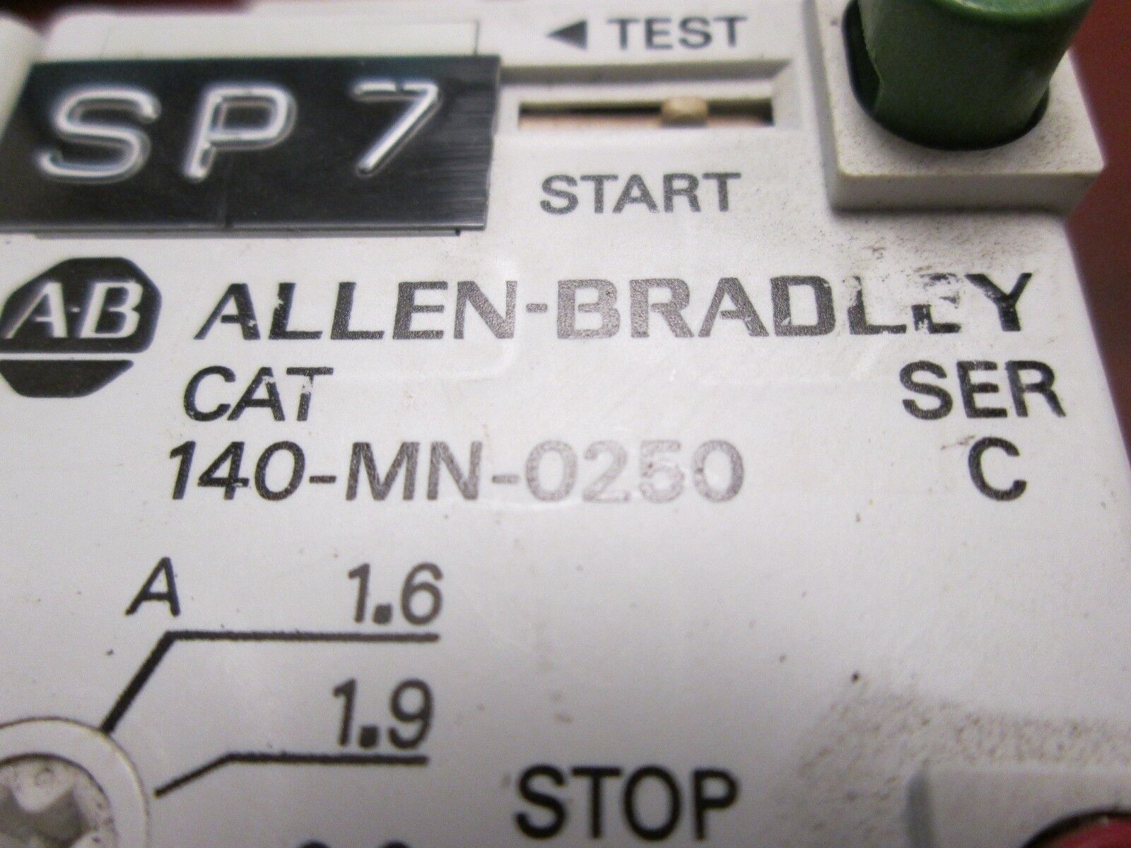 Allen Bradley, Manual Starter, 140-MN-0250, W/ Aux. Contact, Lot of 2, Used