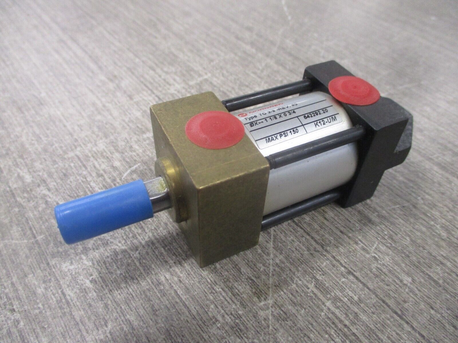 Norgren Pneumatic Cylinder TC 3/8 Rev. #0 150 PSI *No Box* New Surplus