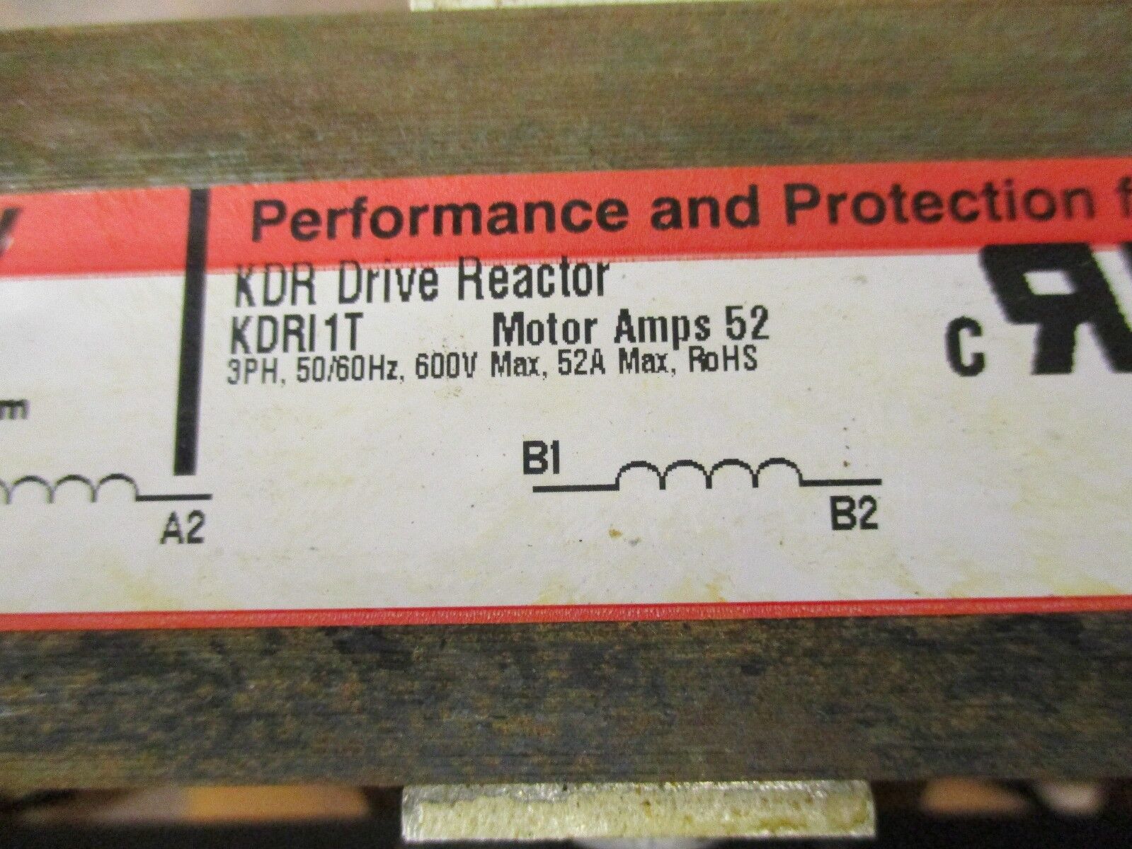 TCI KDR Drive Reactor KDRI1T 52A 600V 3Ph 50/60Hz Used