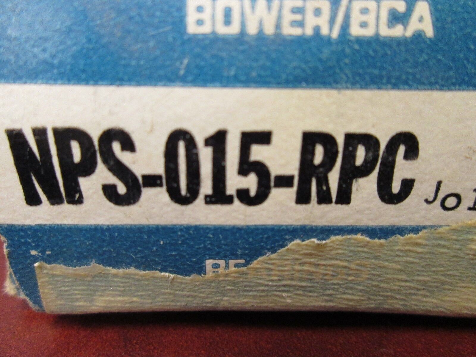 Bower Ball Bearing NPS-015-RPC New Surplus