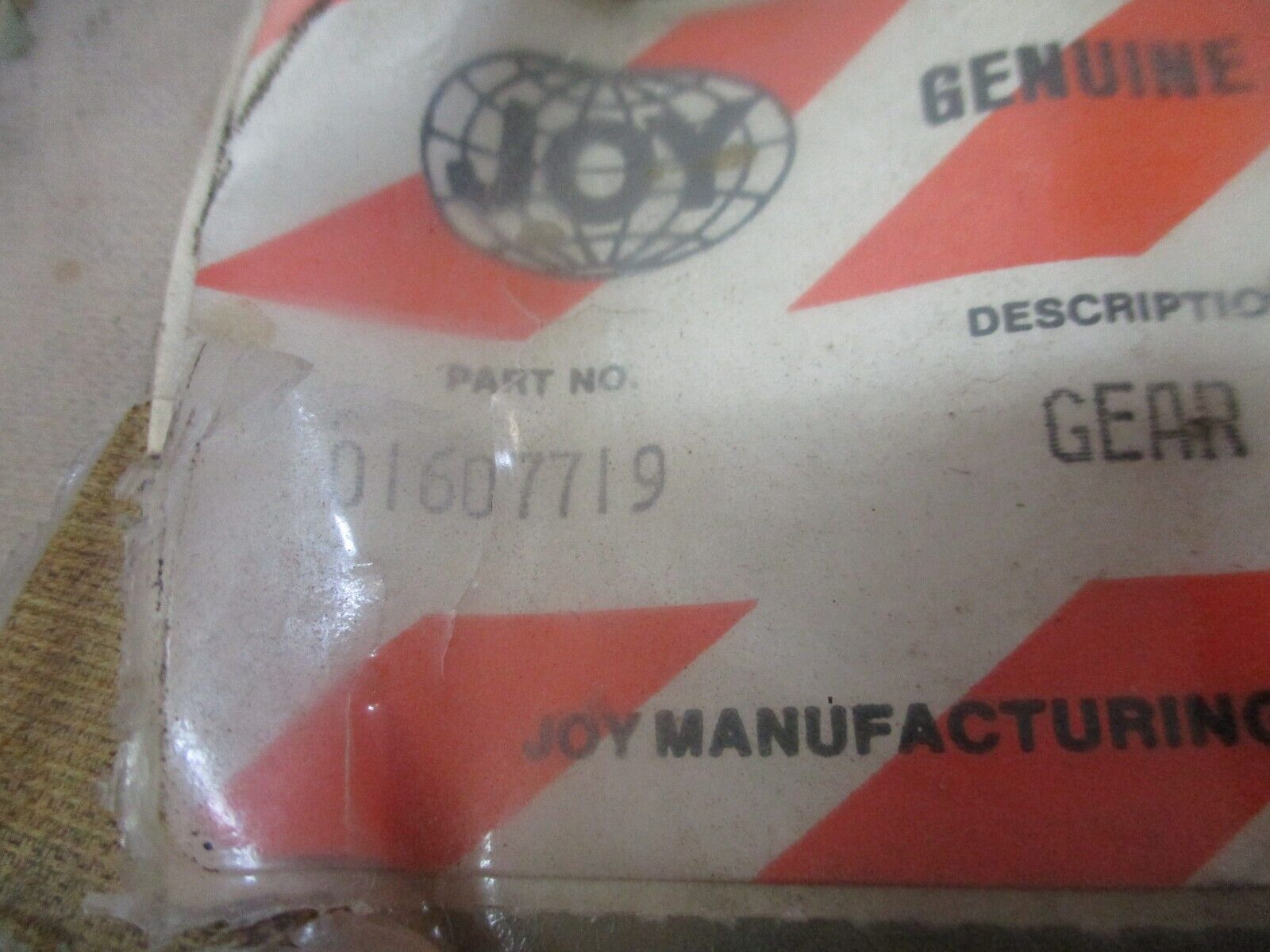 Joy Gear 01607719 New Surplus
