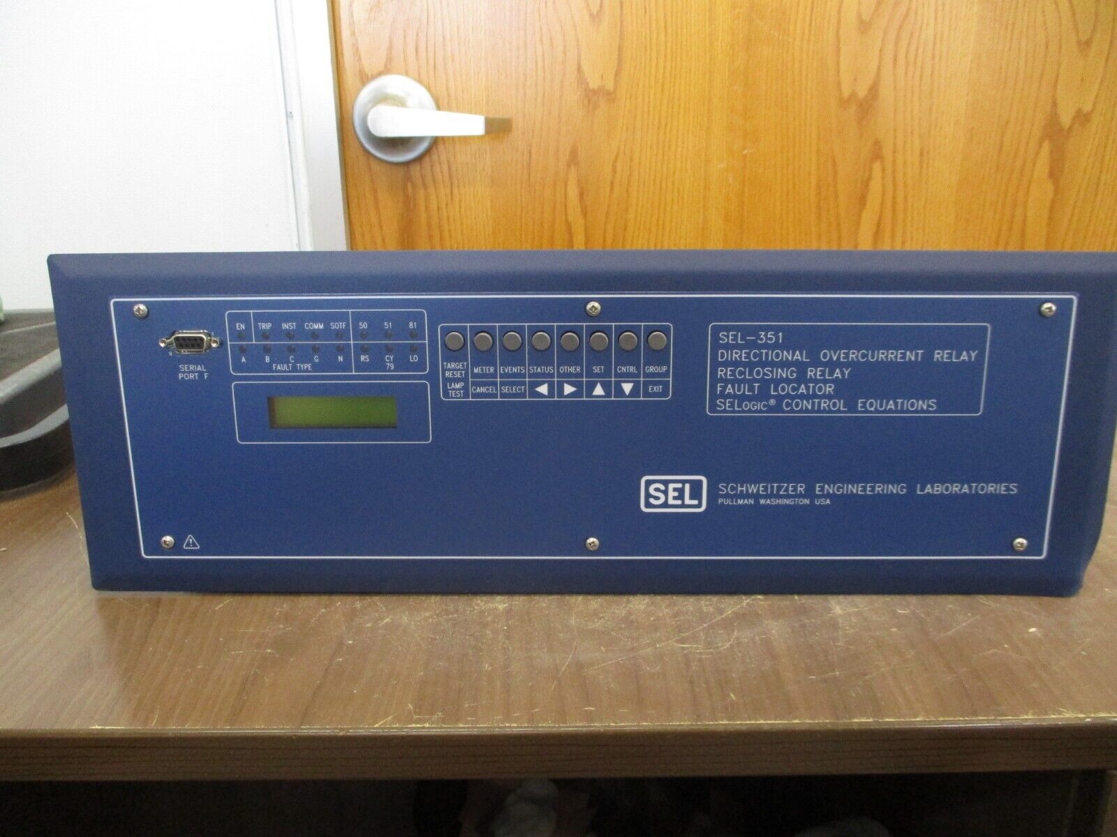 SEL SEL-351 Directional Overcurrent Relay Reclosing Relay Fault Locator Used