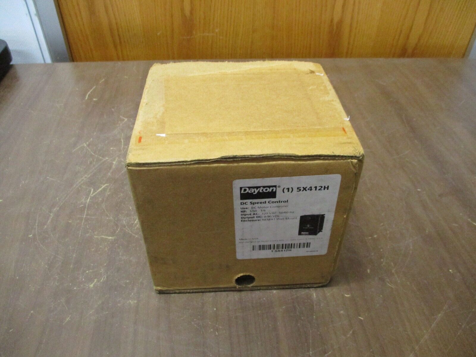 Dayton DC Speed Control 5X412H 1/50 - 1/6HP Output: 0-90VDC Nema 1 Enclosure
