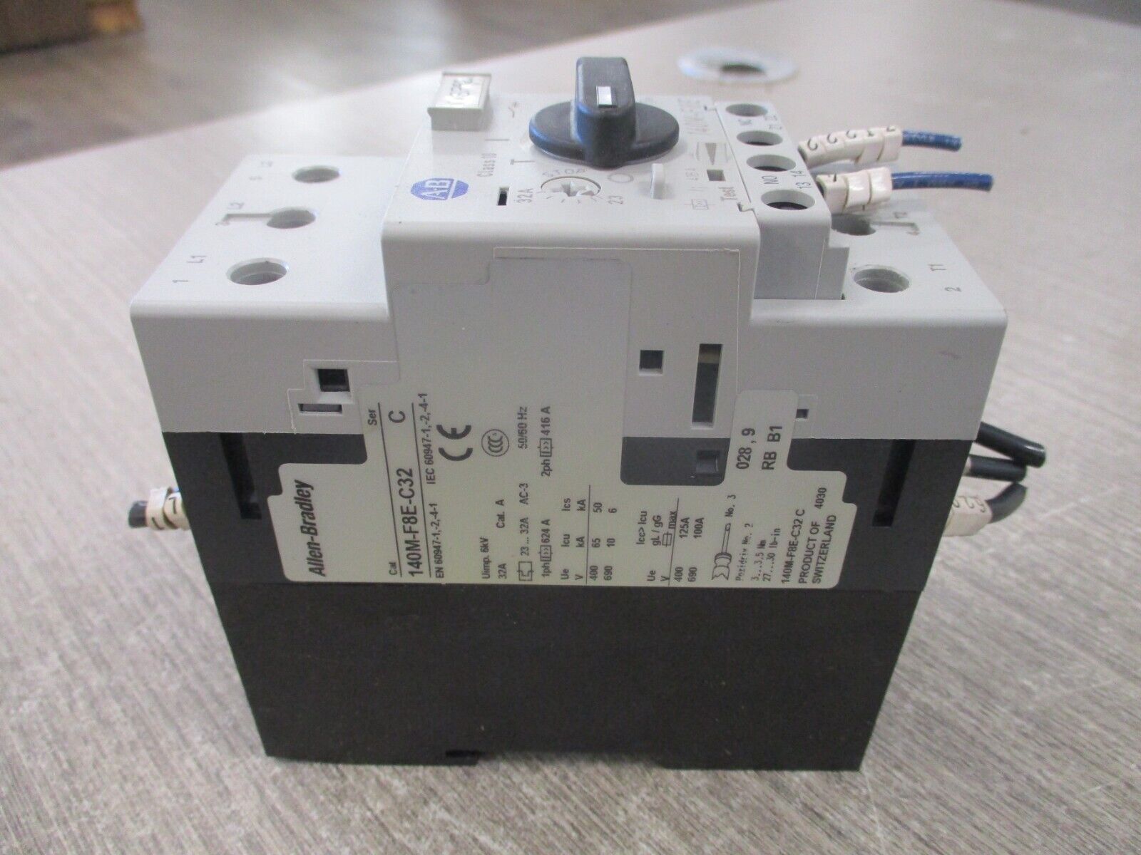 Allen-Bradley Motor Protector 140M-F8E-C32 Ser. C Trip: 23-32A Used