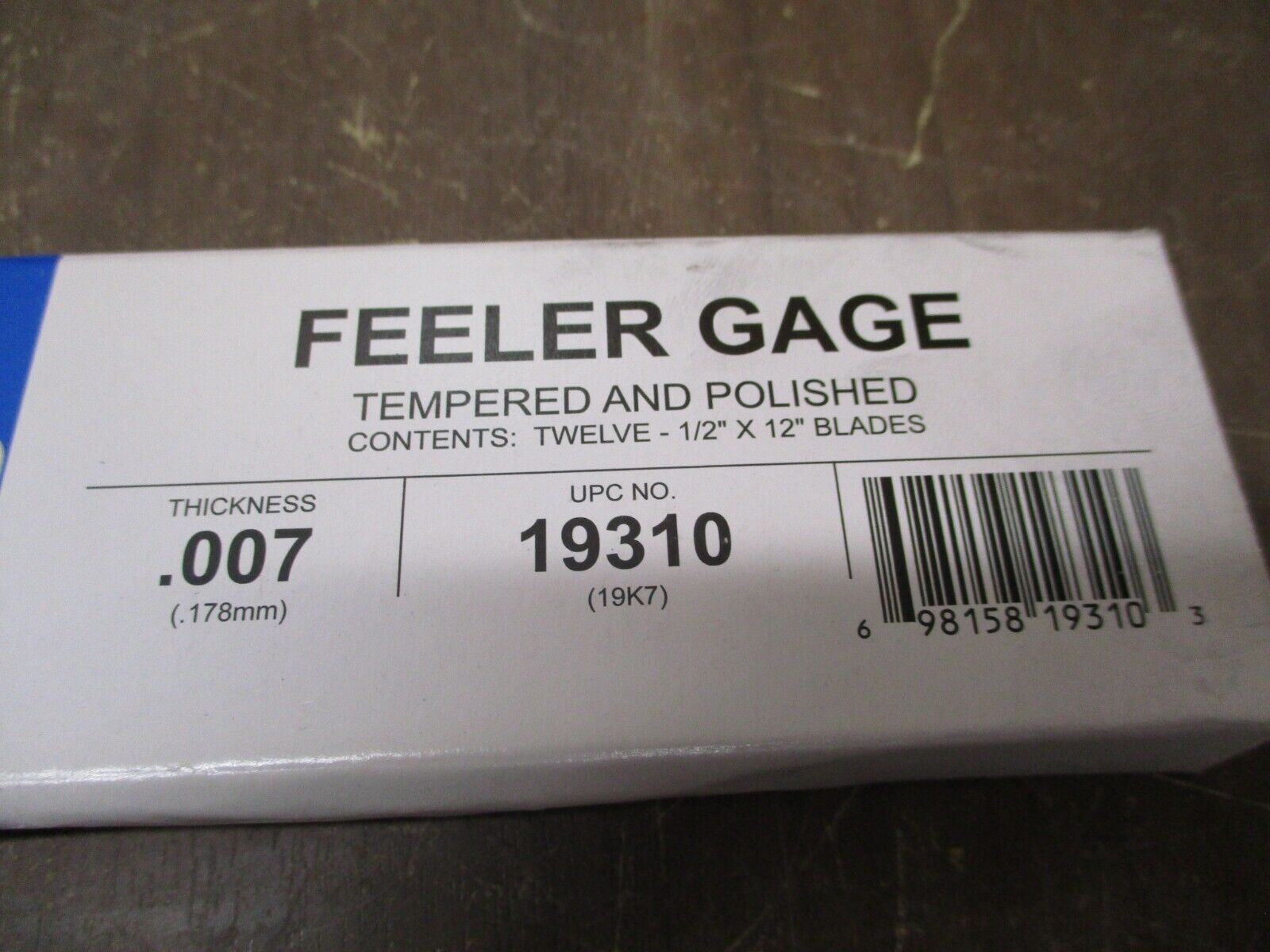 Precision Brand Feeler Gage 19310 Thickness: 0.007 *Box of 12* New Surplus
