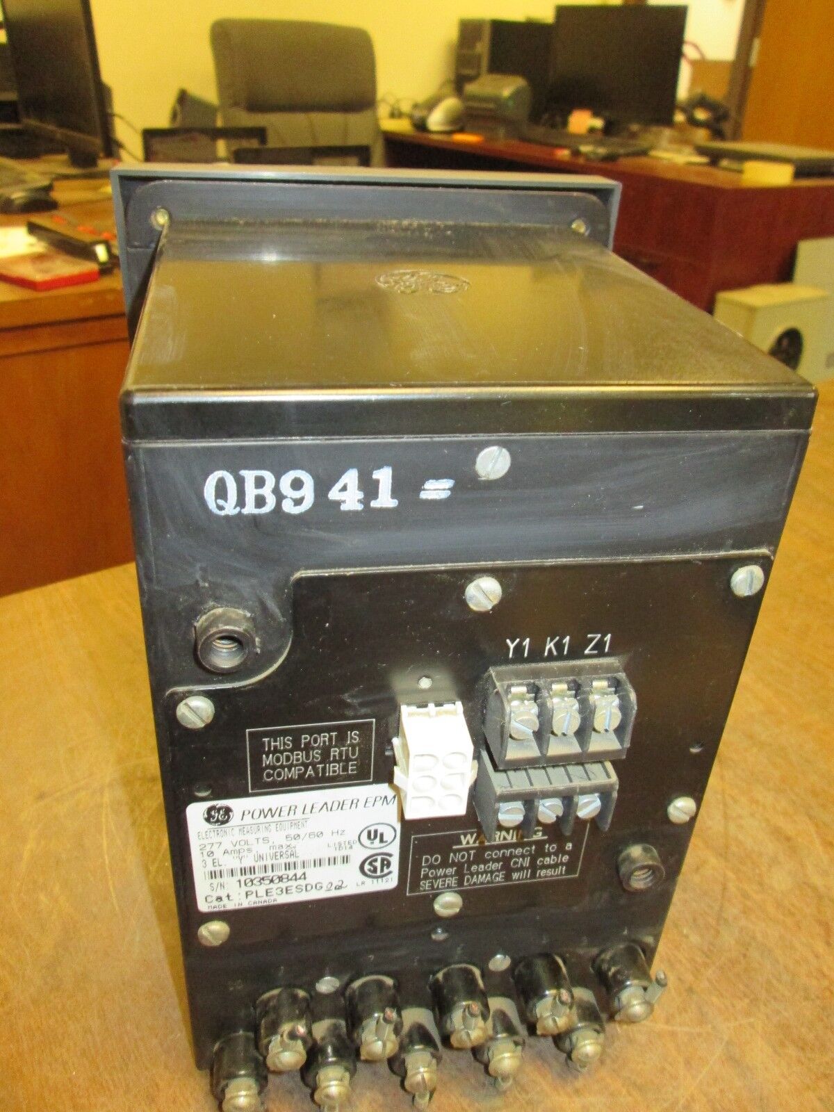 GE Power Leader EPM PLE3ESDG02 277V 50/60Hz 10A Used