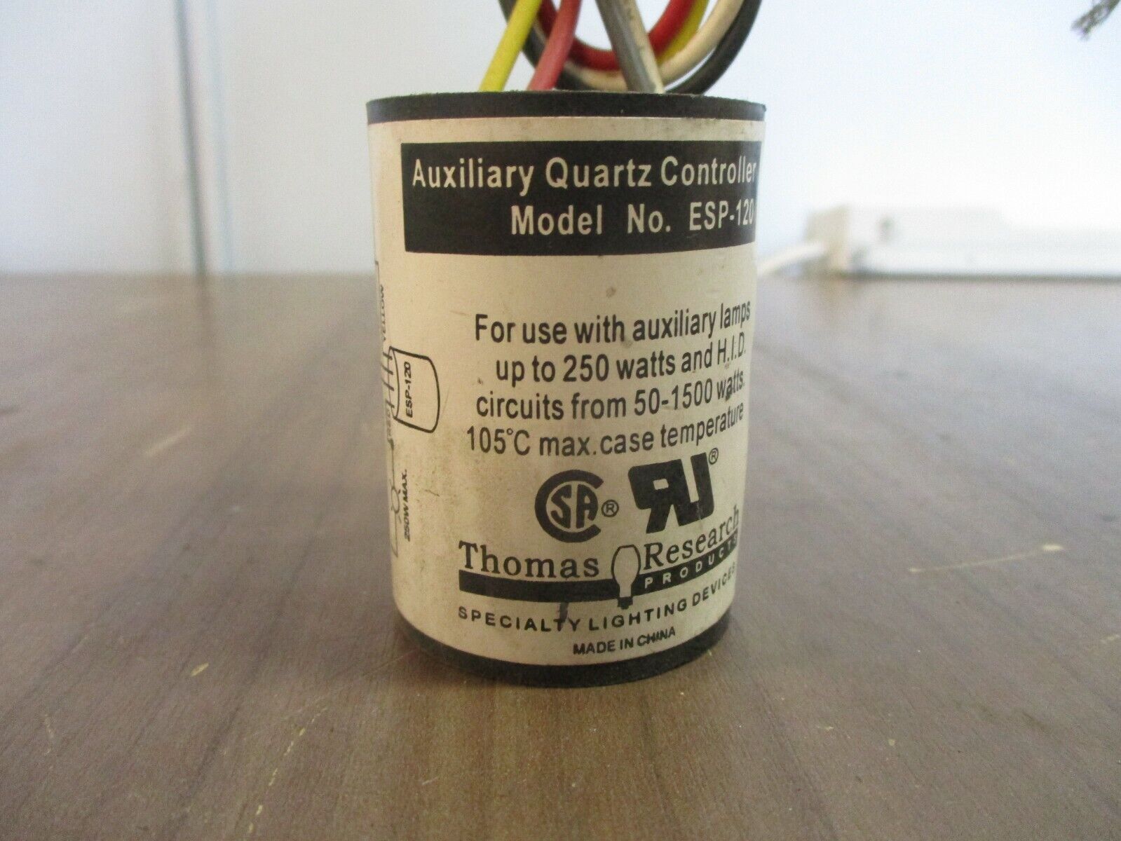 Thomas Research Aux Quartz Controller ESP-120 50-1500W Used