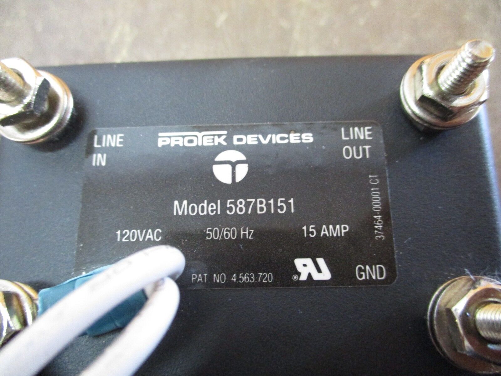 ProTek Devices Surge Suppressor 587B151 120V 50/60Hz 15A Used