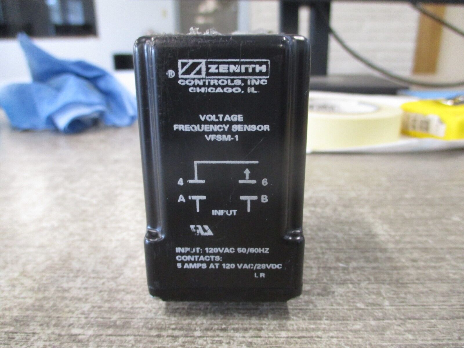 Zenith VFSM-1 Voltage Frequency Sensor K-1192R 120V 50/60Hz  *No Base*  Used