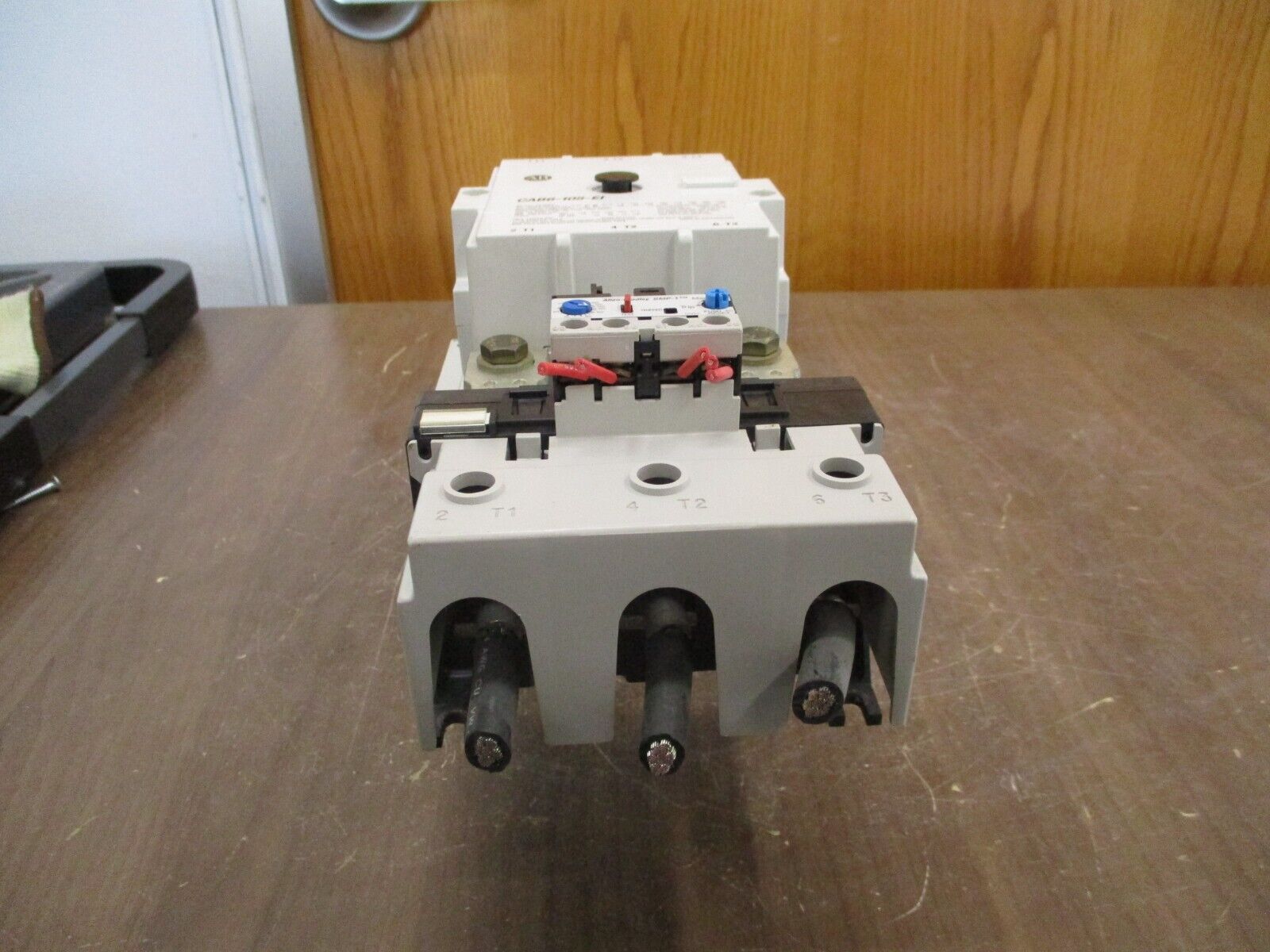 Allen-Bradley Starter CAB6-105-EI / 193-A5M5 110-130V Coil Trip: 57-180A 600V