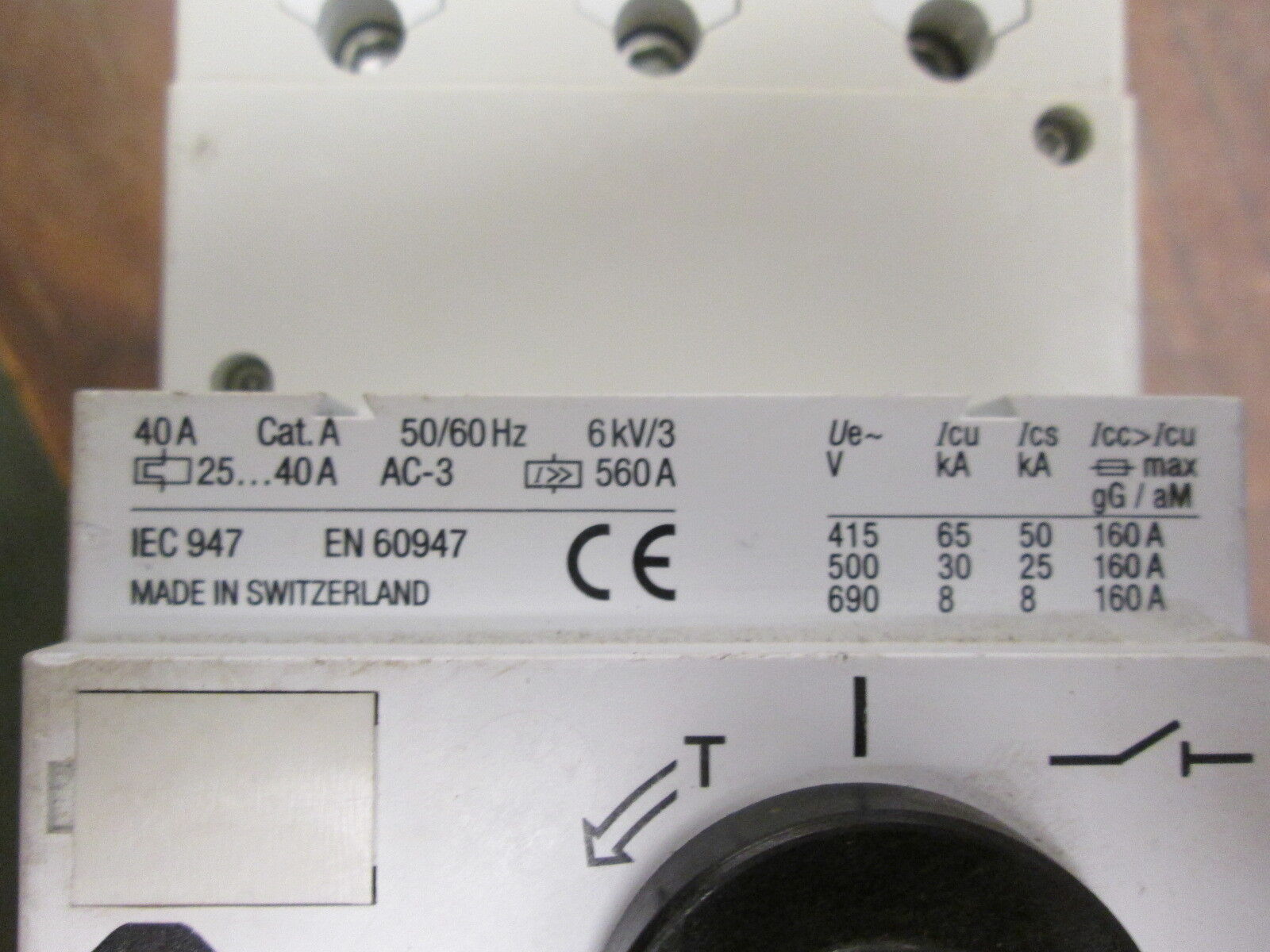 Allen-Bradley Manual Starter 140-CMN-4000 Range: 25-40A 600V Used