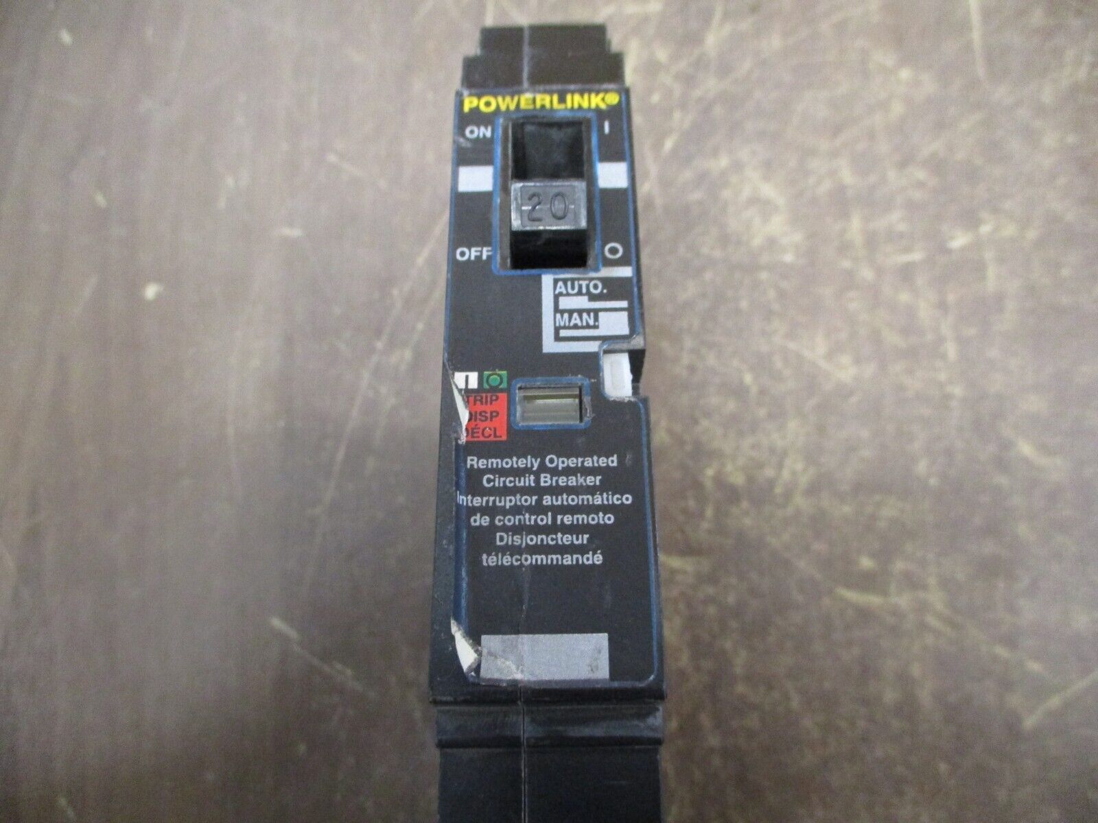 Square D Powerlink Circuit Breaker 20A 277V 1P Used