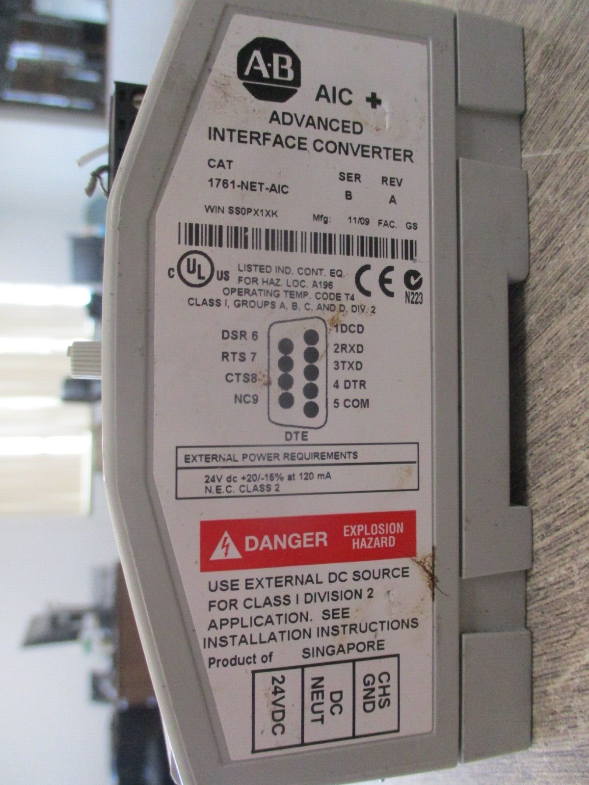 Allen-Bradley Advanced Interface Converter 1761-NET-AIC Ser. A Used