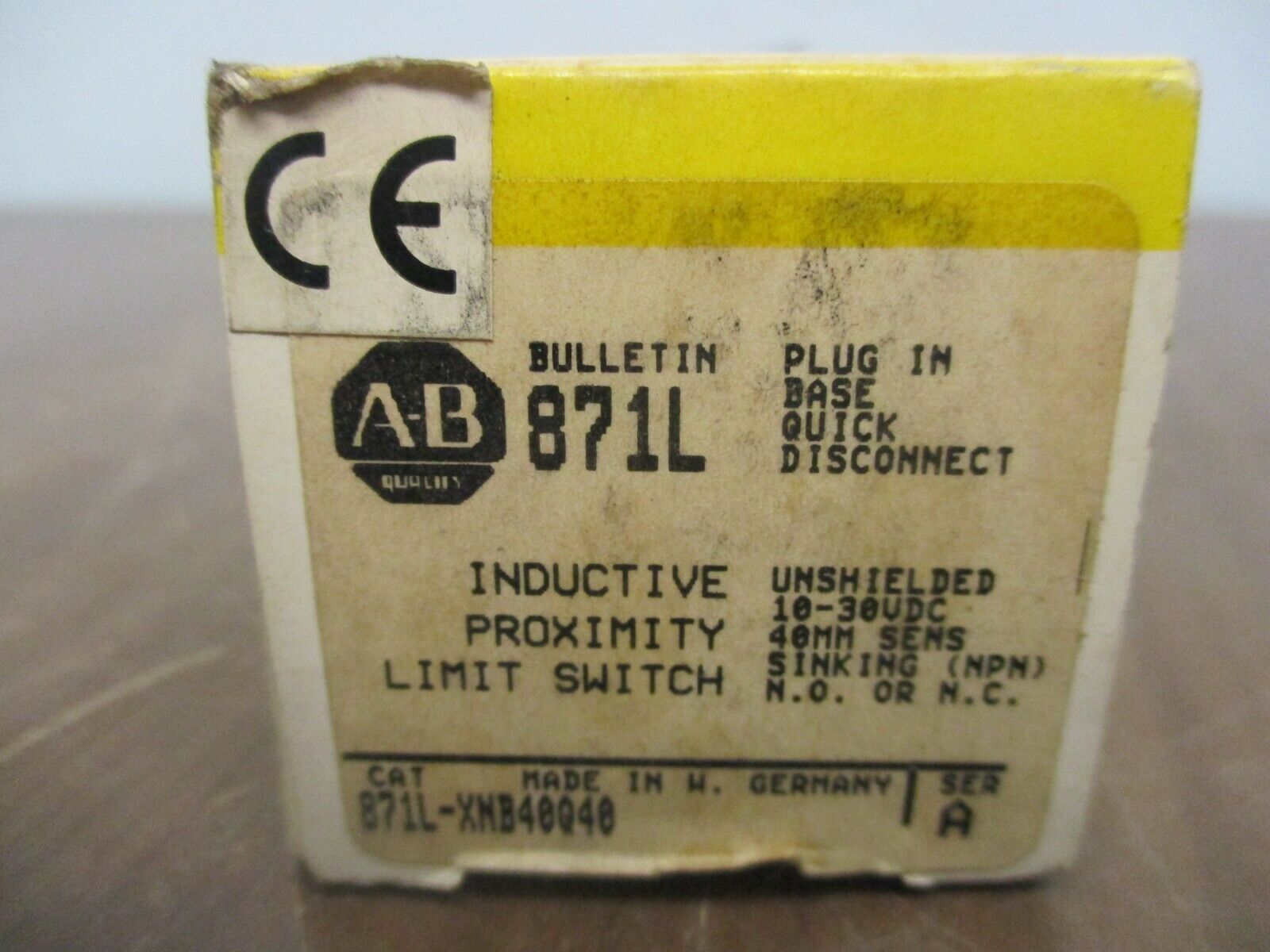 Allen-Bradley Proximity Limit Switch 871L-XNB40Q40 New Surplus