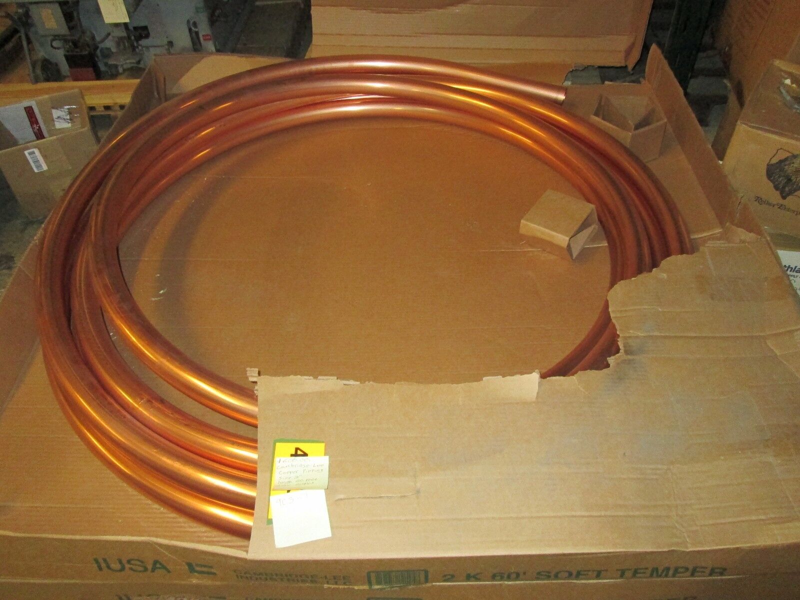 Cambridge-Lee  Copper Piping  Size 2"  Length 60 Feet  New Surplus