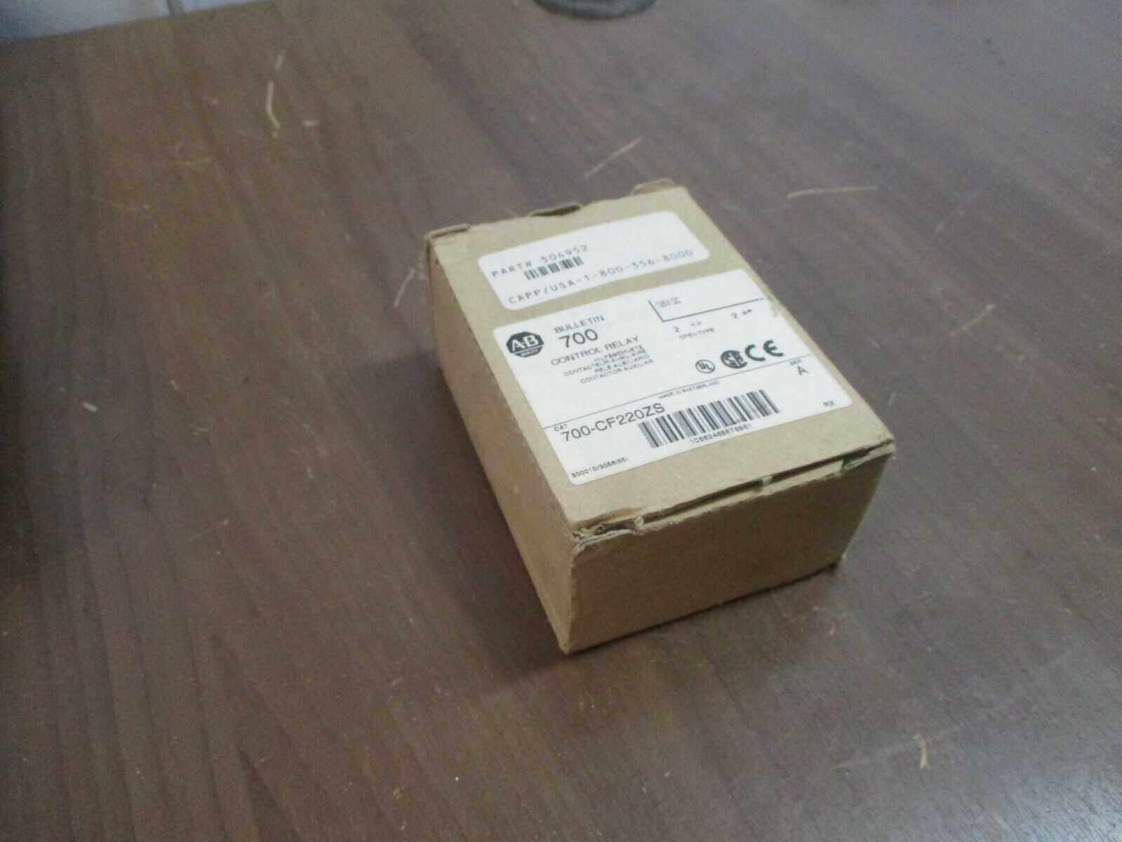 Allen-Bradley Control Relay 700-CF220ZS Ser. A 125VDC Coil New Surplus