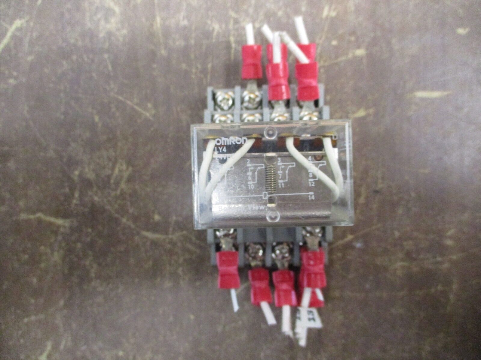 Omron Relay LY4 24VDC Coil w/ Base Used