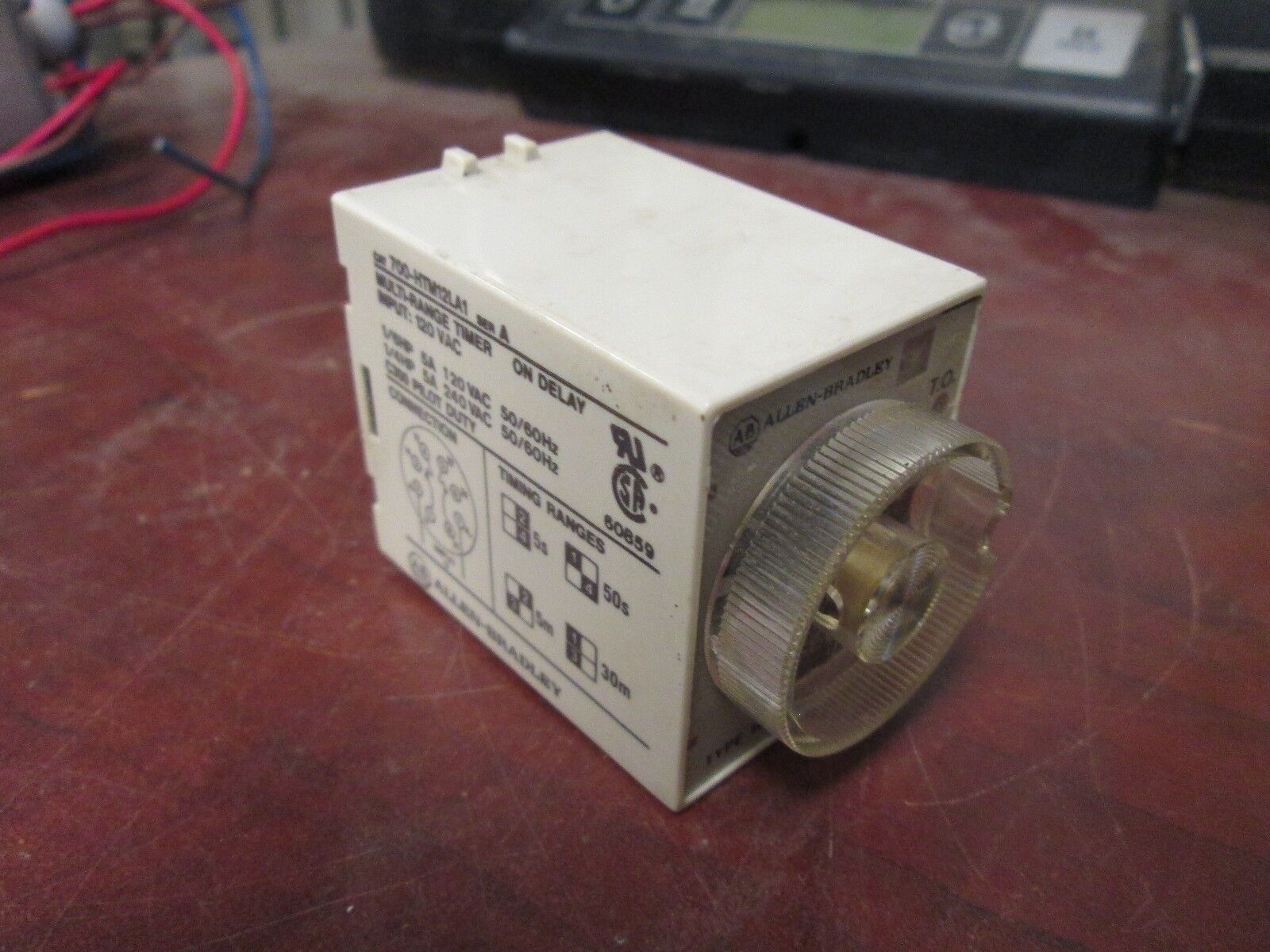 Allen-Bradley Multi-Range Timer 700-HTM12LA1 120V Input Used