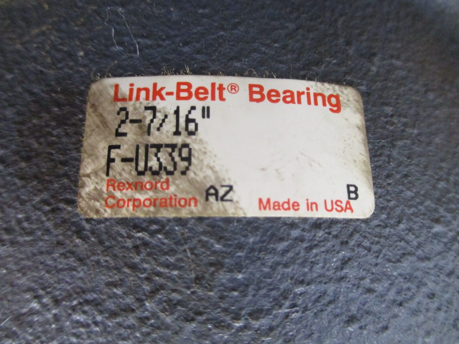 Link-Belt Flange Bearing F-U339 2-7/16" Used
