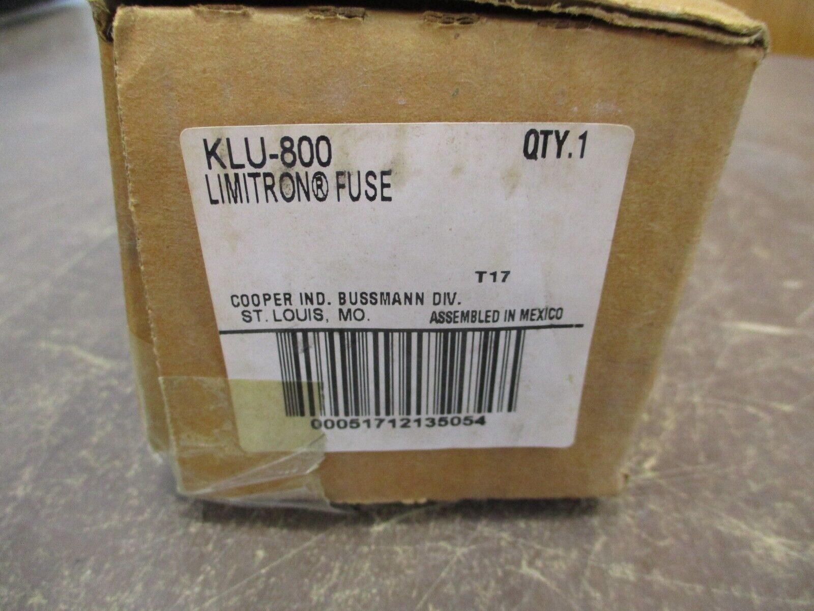 Limitron Fuse KLU-800 800A 600V New Surplus