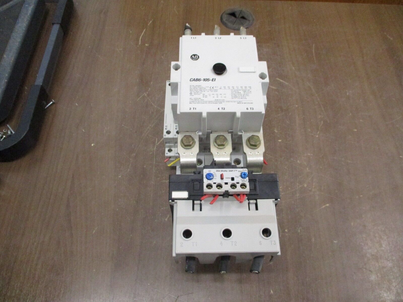 Allen-Bradley Starter CAB6-105-EI / 193-A5M5 110-130V Coil Trip: 57-180A 600V