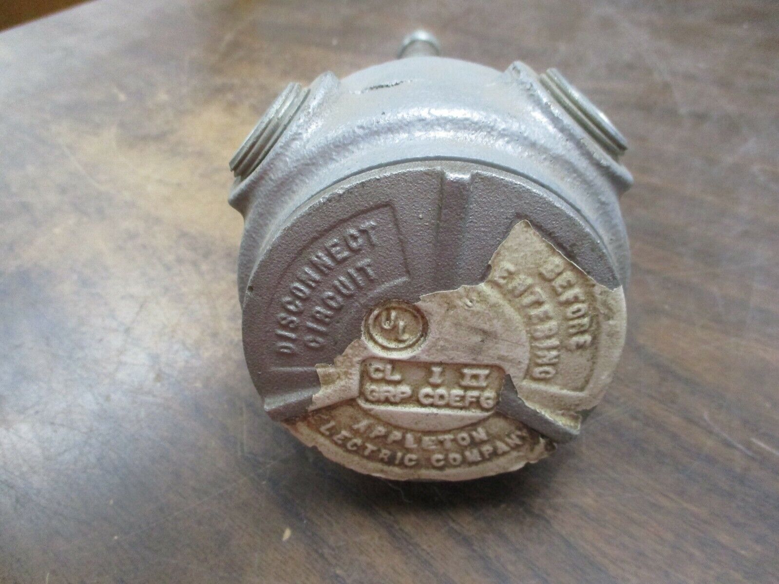 Appleton Explosion Proof Outlet Box GRJS Used