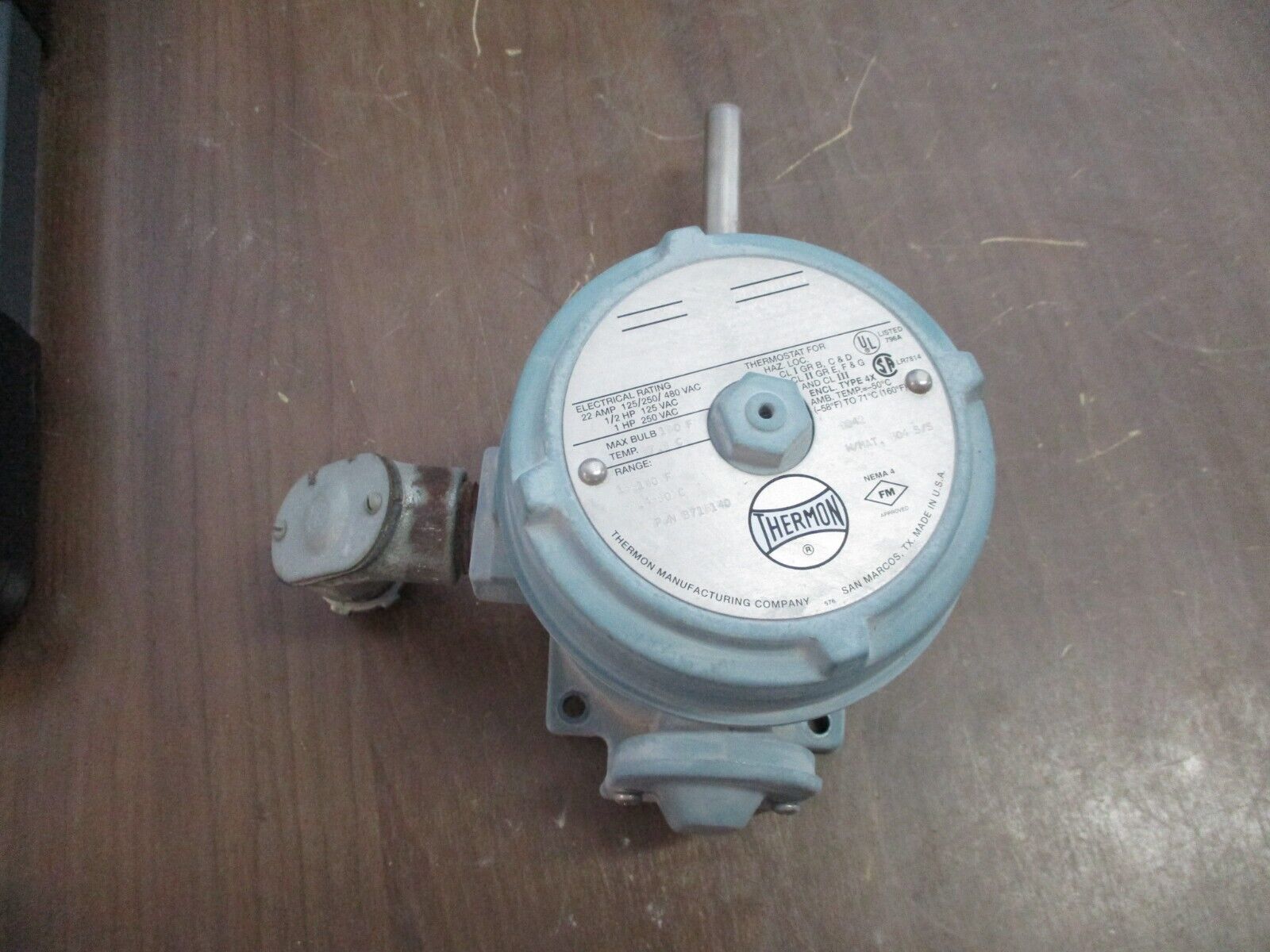 Thermon Explosion Proof Thermostat B7-15140 Range: 15-140°F 22A 125/250/480VAC