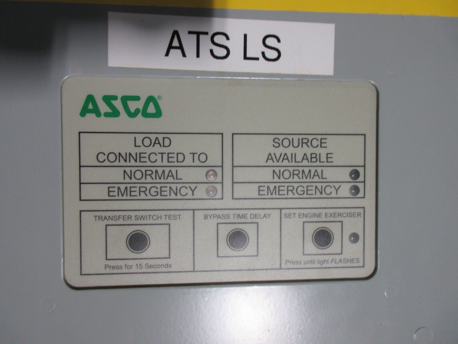 Asco Series 300 Automatic Transfer Switch E00300C30400N1XC 400A 480V 60Hz 3Ph