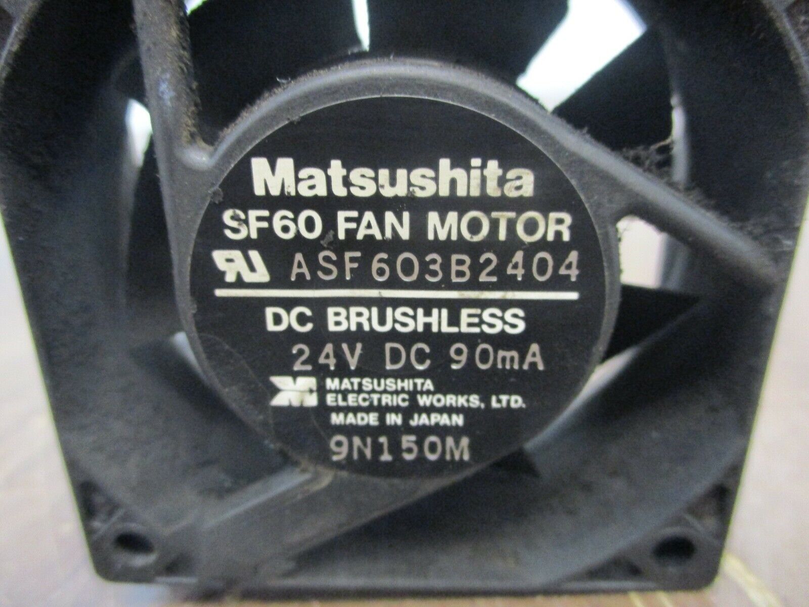 Matsushita Brushless Fan ASF603B2404 24VDC 90mA Used