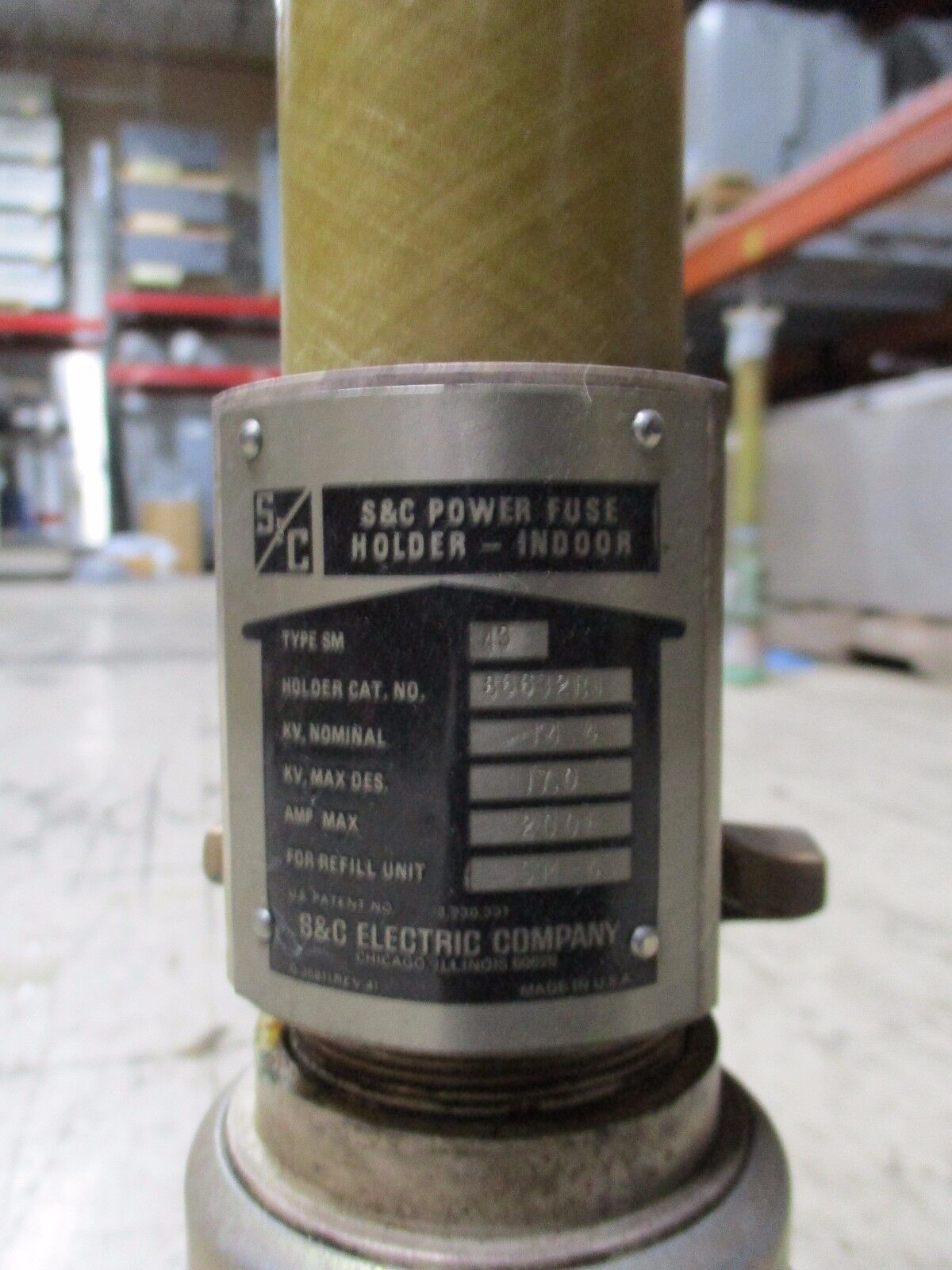 S & C Type SM-4Z Medium Voltage Fuse 86802R2 14.4KV 200E 125E Refill Used