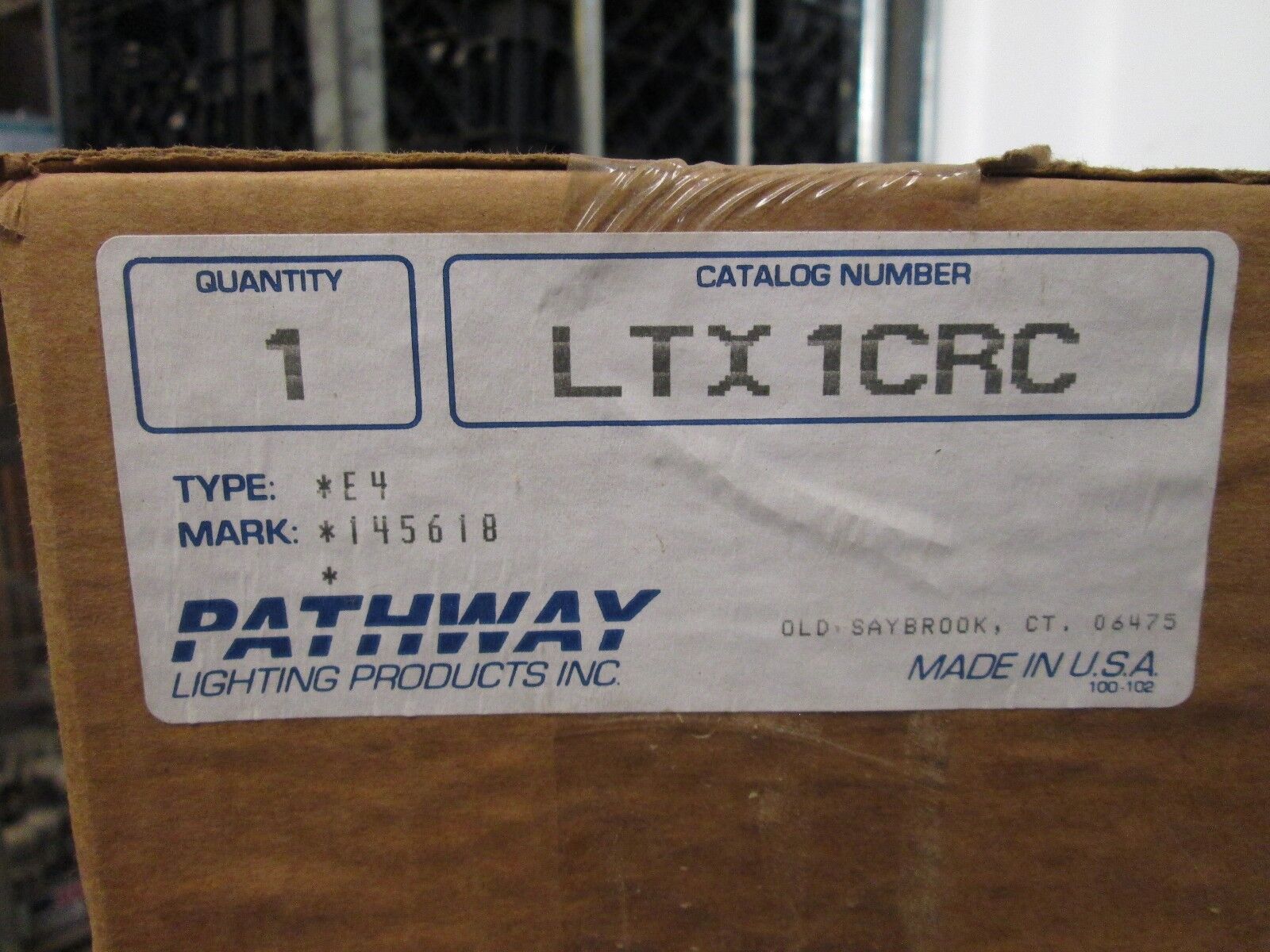 Pathway Single-Sided Exit Sign LTX1CRC Color: Red New Surplus