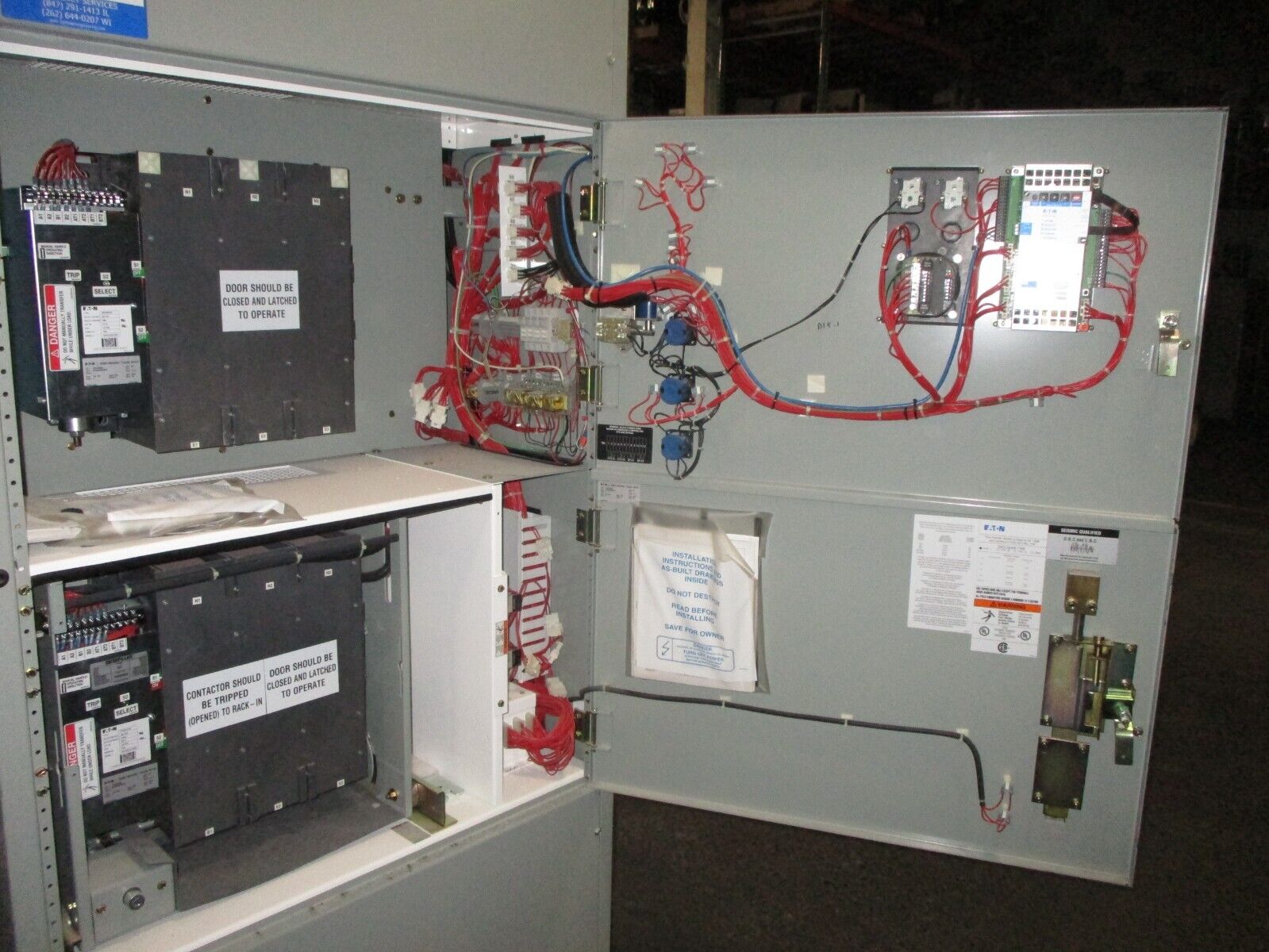 CAT / Eaton Bypass Isolation Automatic Transfer Switch BIC8C3X30800XSU 800A Used