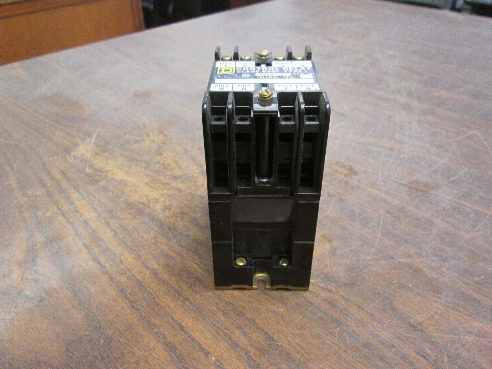 Square D Control Relay 8501 L0-40 A LP 120V Coil 8P 0-600V Used