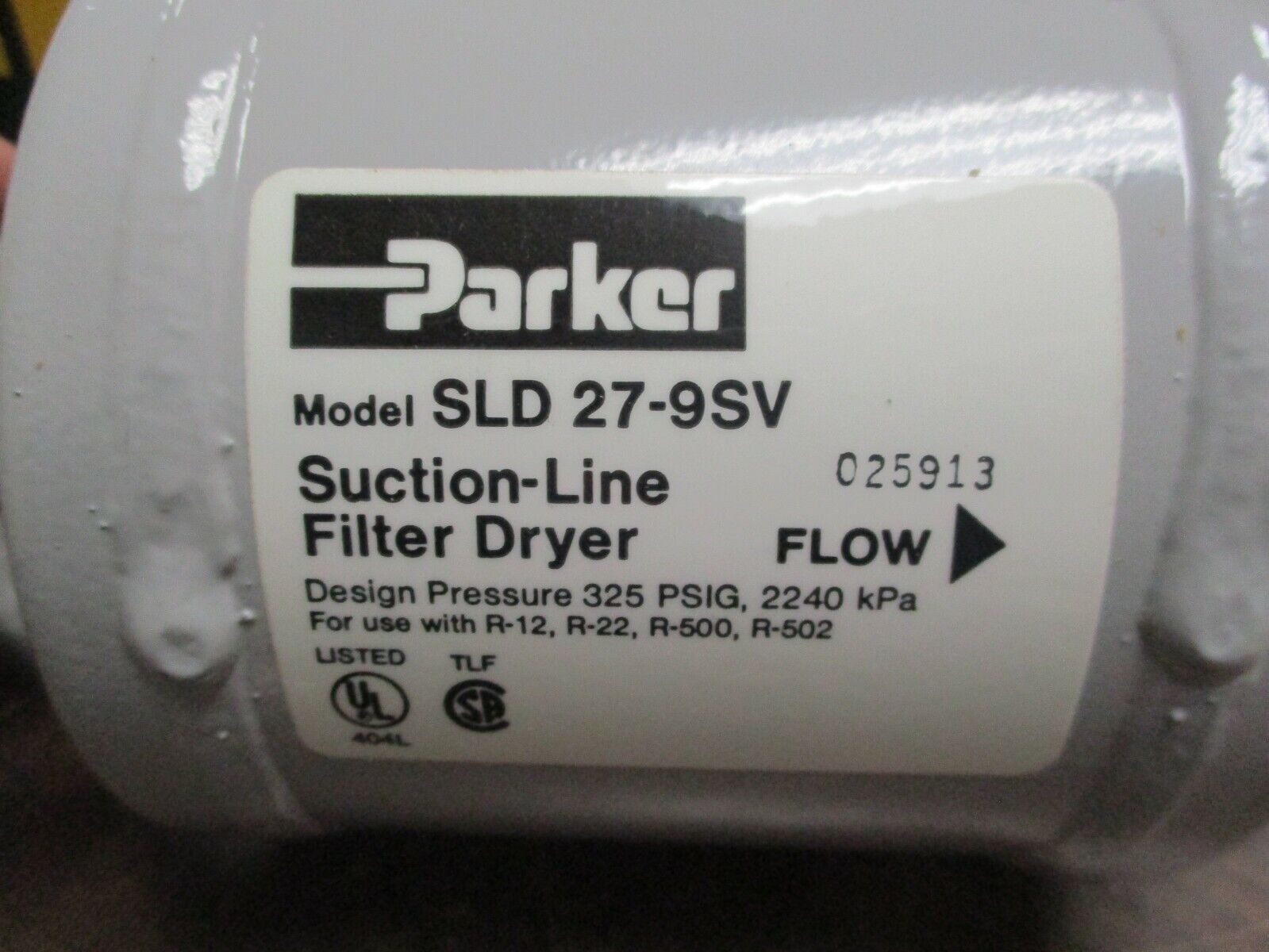Parker Suction Line Dryer SLD27-9SV 1-1/8 Sweat New Surplus