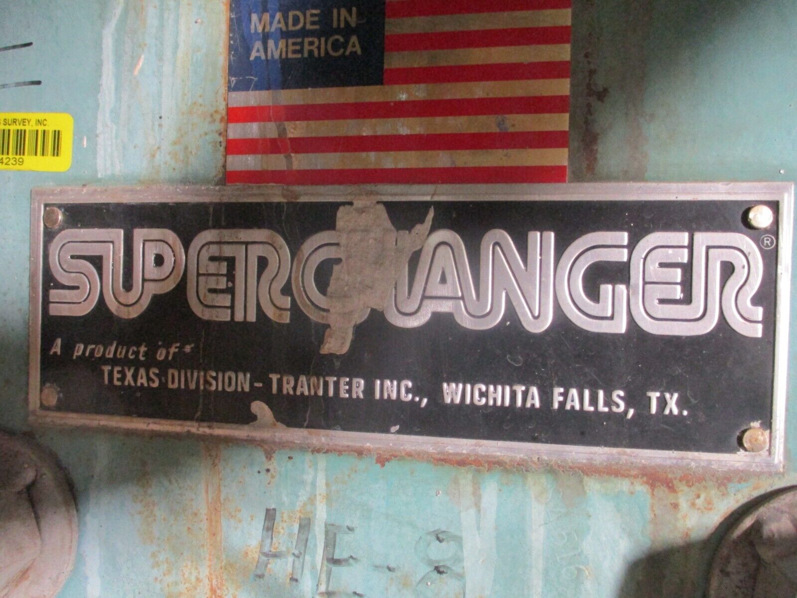 Tranter Inc. Superchanger Heat Exchanger UX-016-UJ-60 150PSI 250°F Used