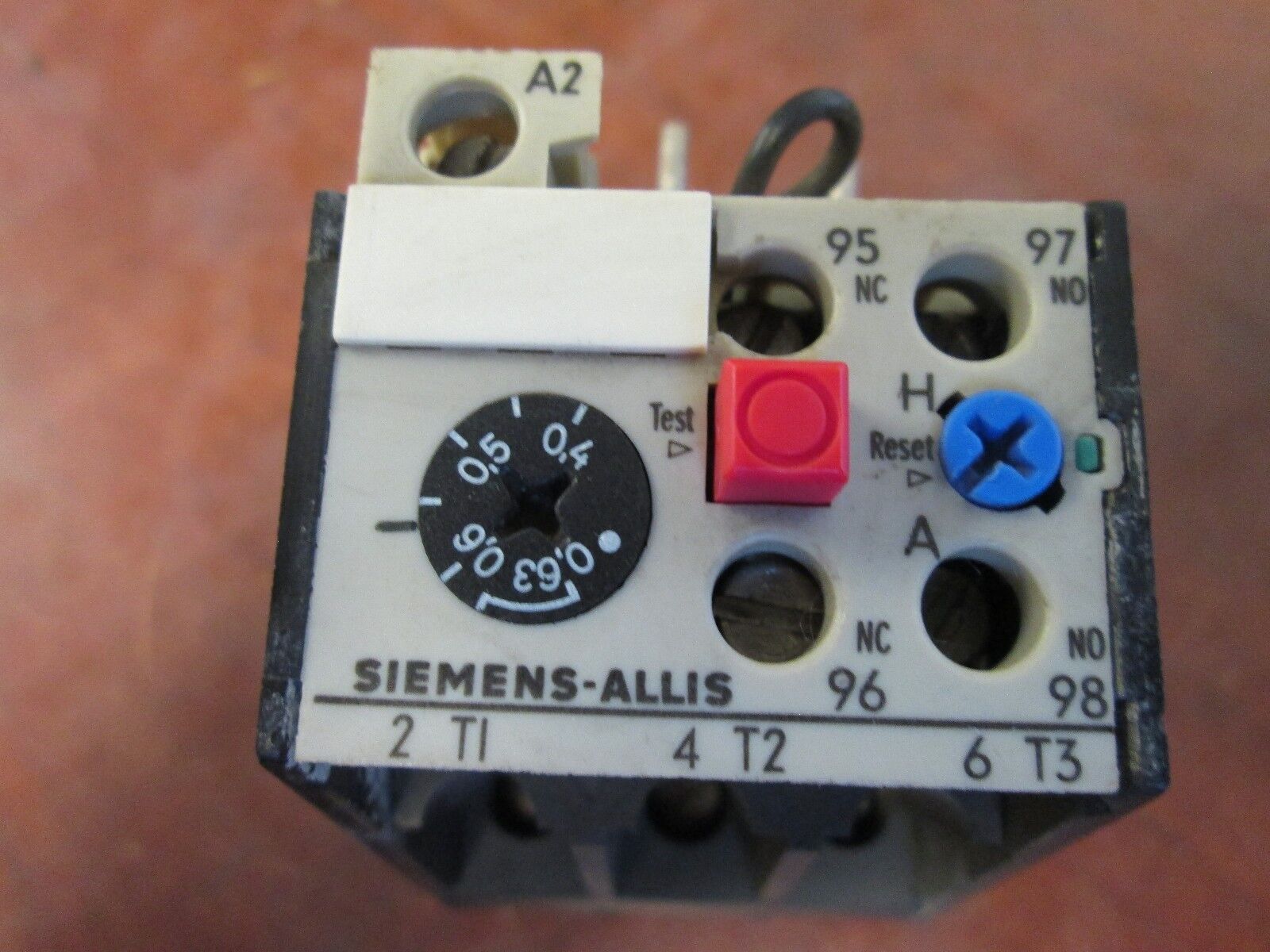 Siemens Solid State Overload 3UA52 00-0G 0,4-0,63A Range: 0.4-0.63A Used