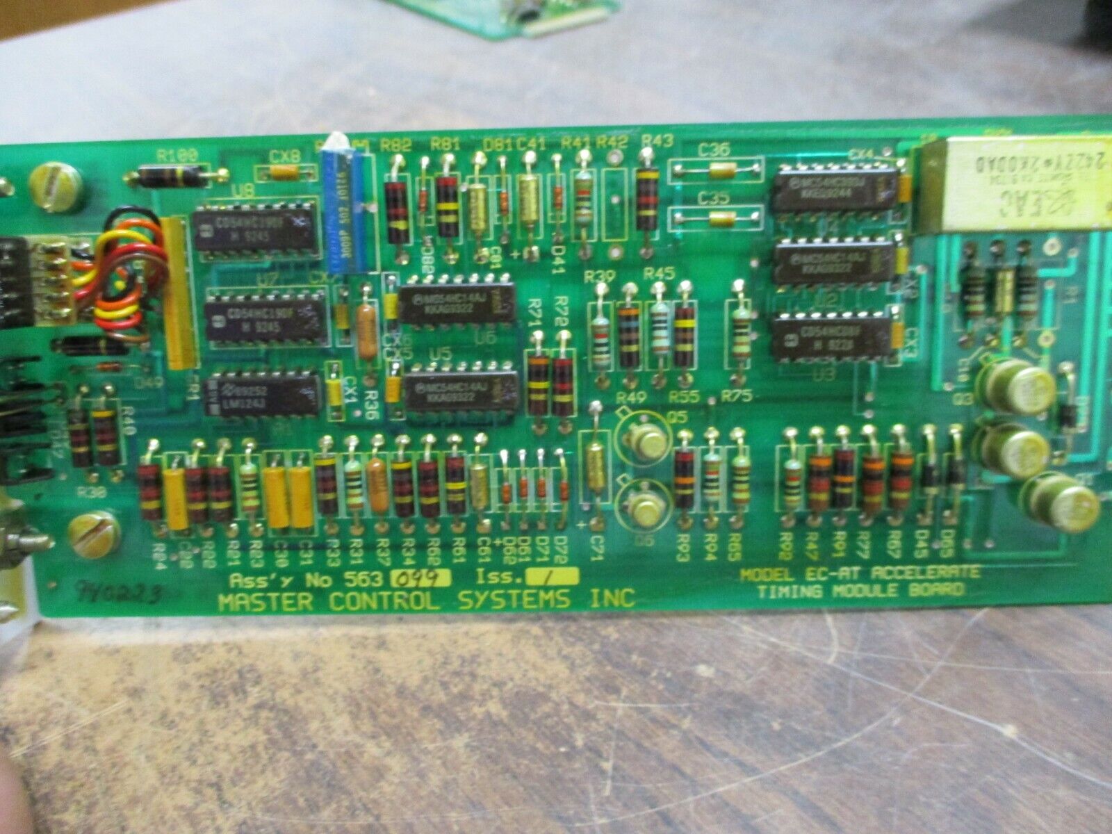 Master Control Systems Accelerate Timing Module Board EC-AT Used