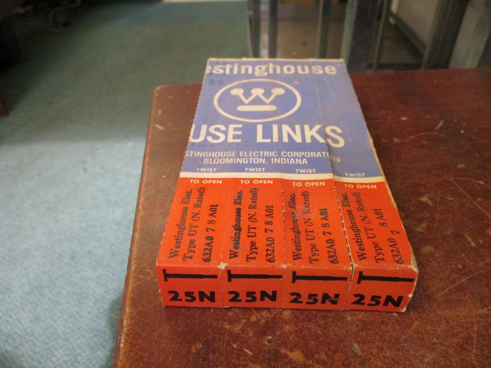 Westinghouse Type UT Fuse Link 632A0 7 8 A01 25N "Lot of 4" New Surplus
